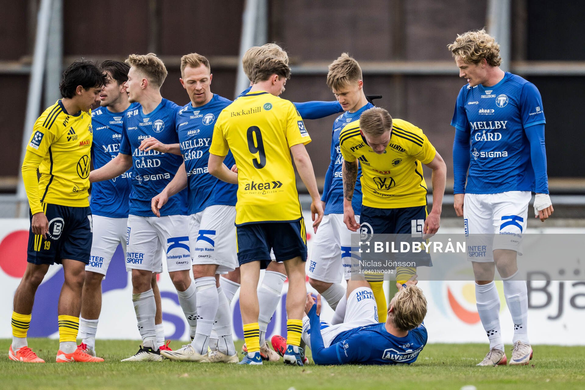 Trelleborgs Johan Brannefalk och Ängelholms Eric Vedholm