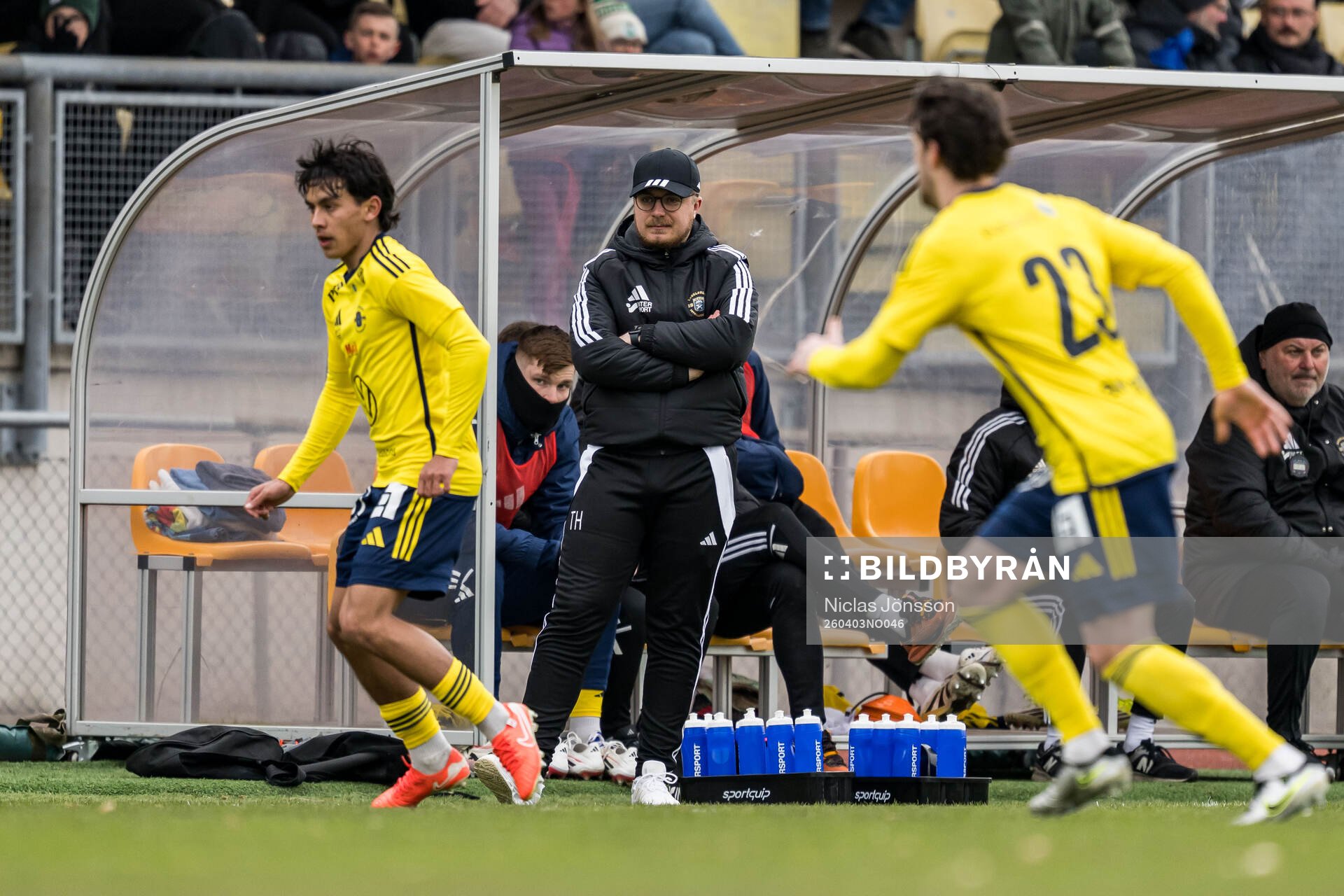 Ängelholms tränare Tim Hallén
