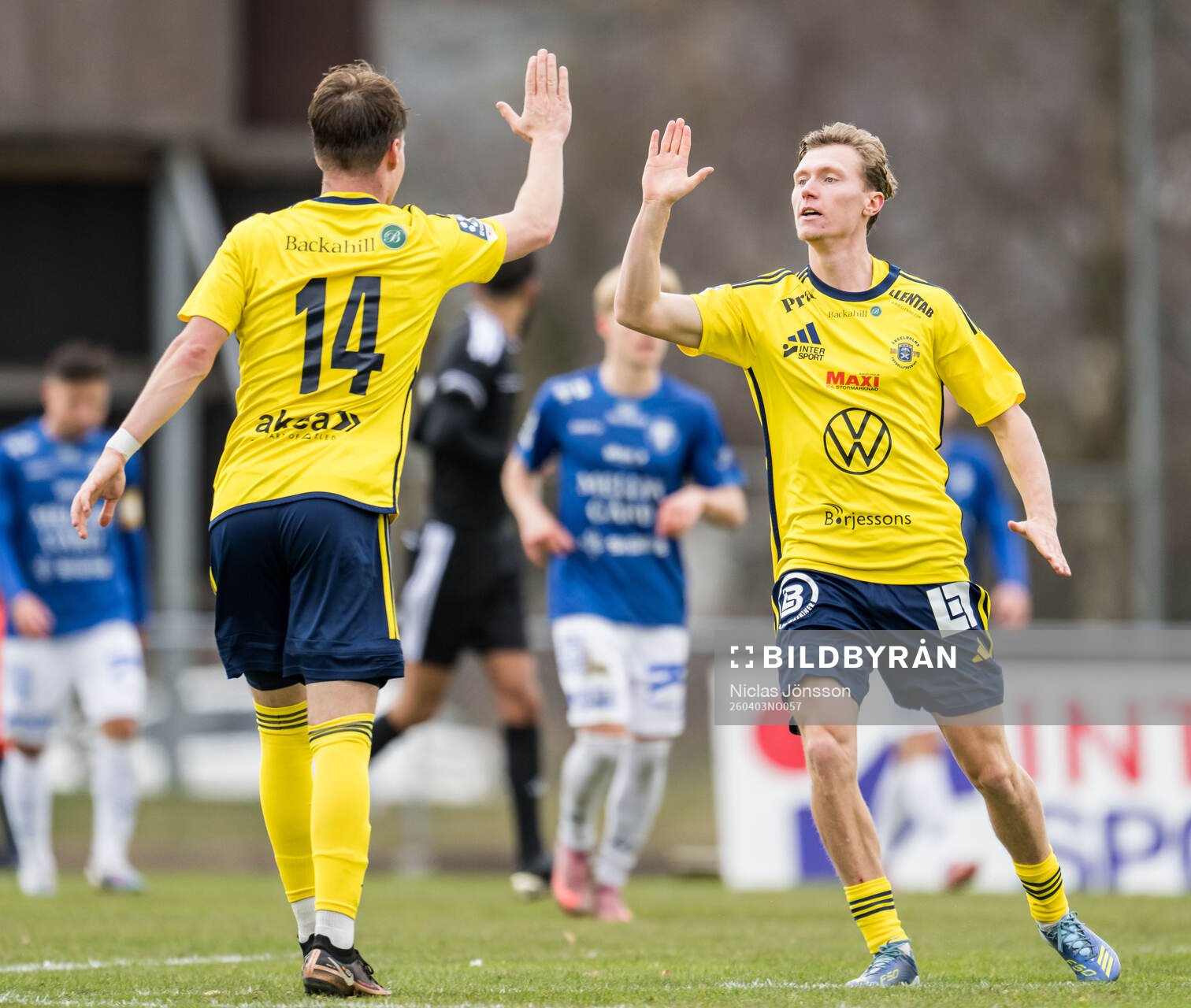Ängelholms Anton Nilsson jublar