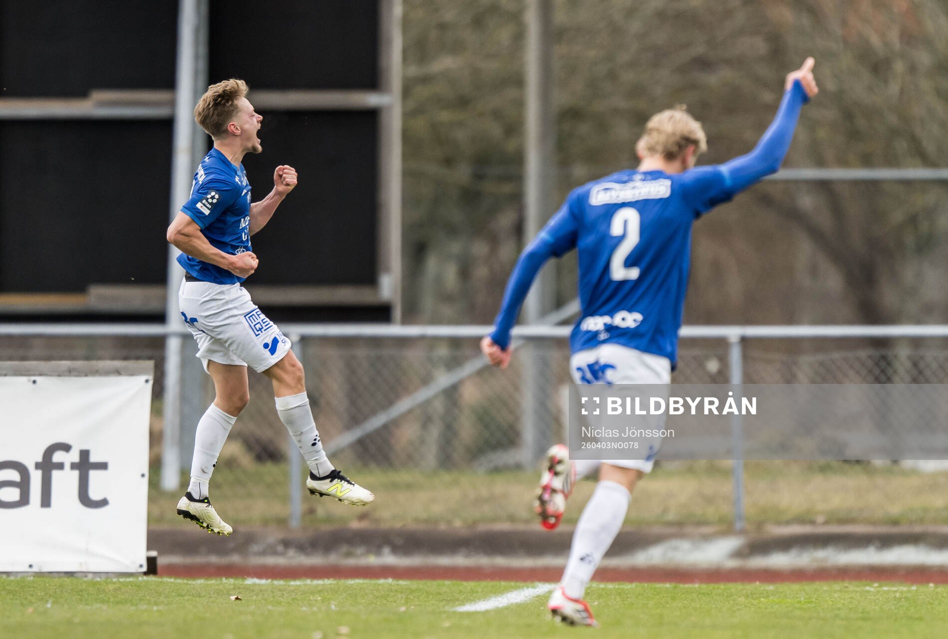 Trelleborgs Oskar Ruuska jublar