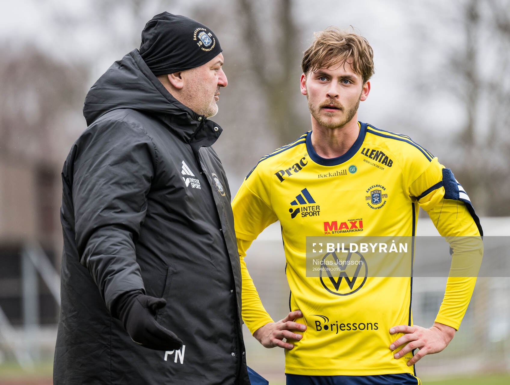 Ängelholms assisterande tränare Pavlos Nikolaidis och