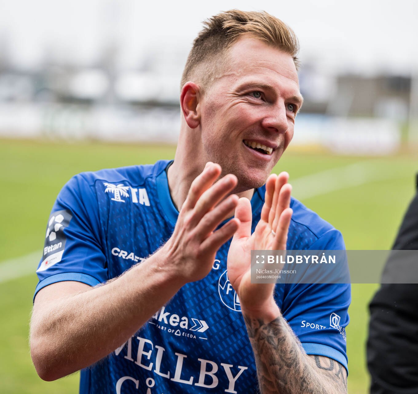 Trelleborgs Jesper Modig jublar