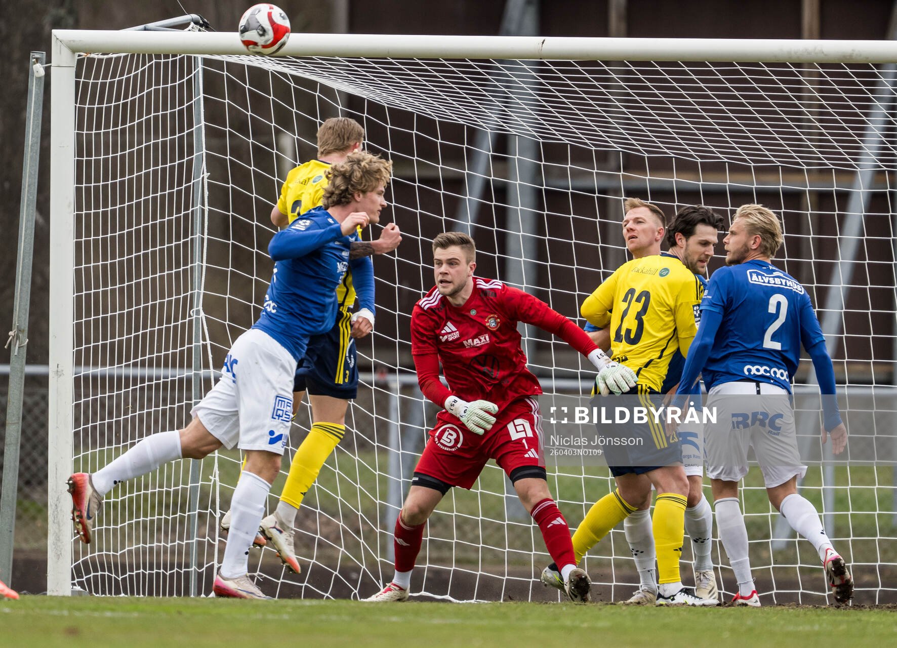 Ängelholms målvakt Robin Streifert