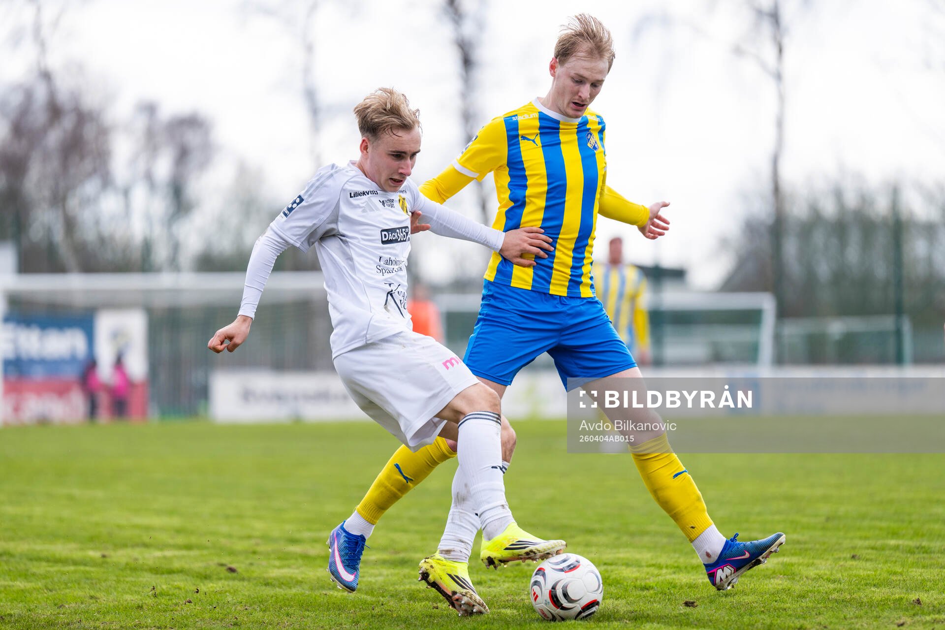 Eskilsminnes Henrik Norrby och Laholms FKs Måns Andersson