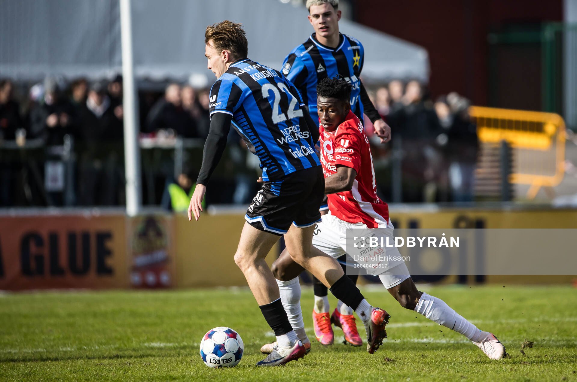 Sirius Oscar Krusnell och Degerfors Yiriyon Gideon Yaw