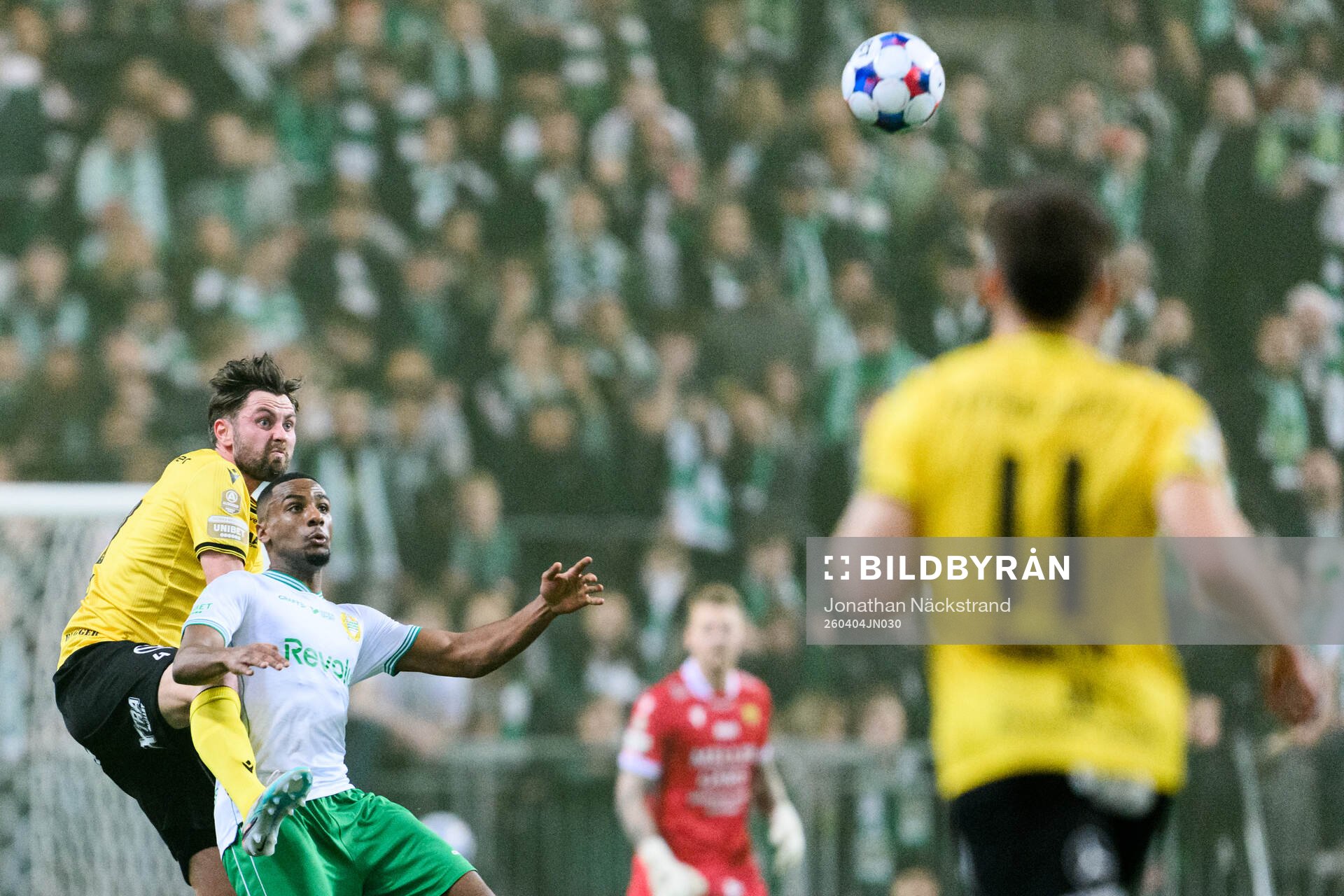 Mjällbys Axel Norén och Hammarbys Paulos Abraham