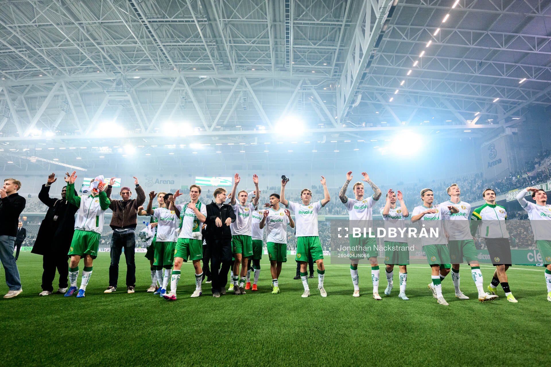 Hammarbys spelare jublar