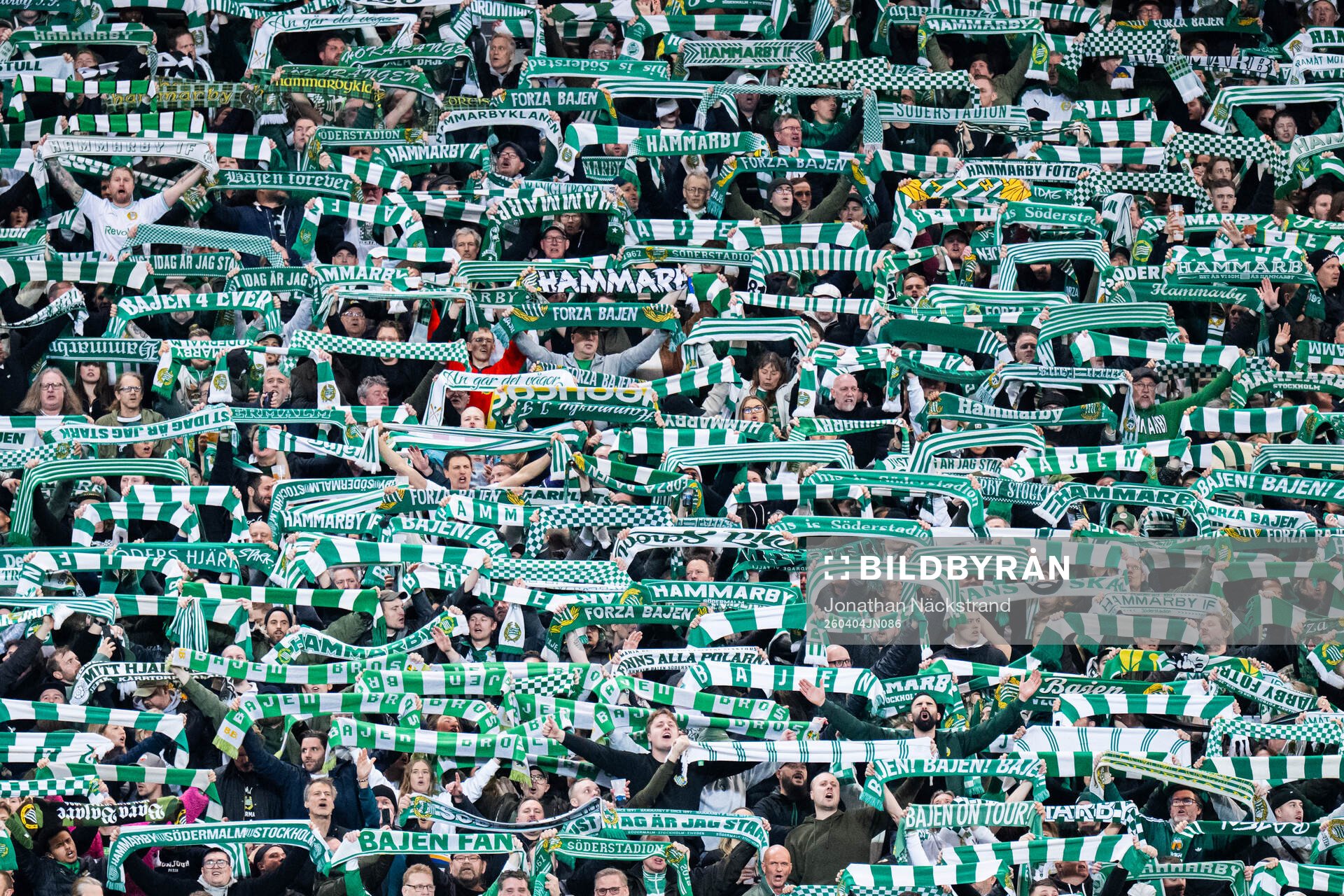 under fotbollsmatchen i Allsvenskan mellan Hammarby och