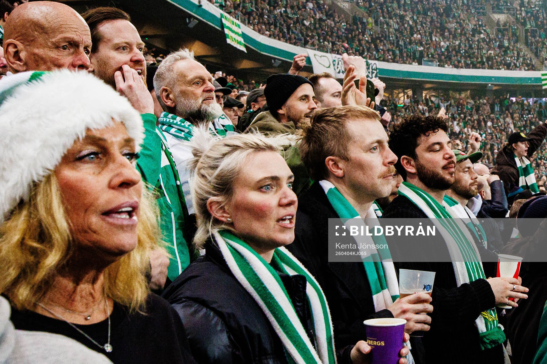 3Arena med Hammarbys supportrar