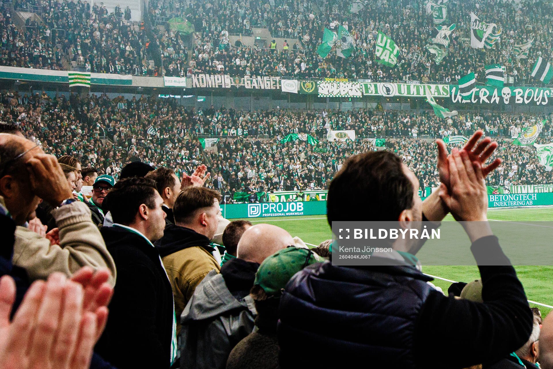3Arena med Hammarbys supportrar