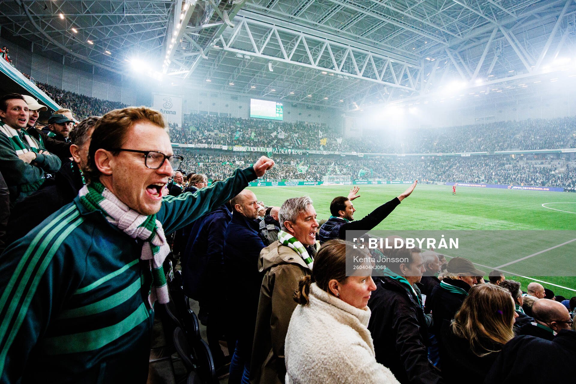 3Arena med Hammarbys supportrar