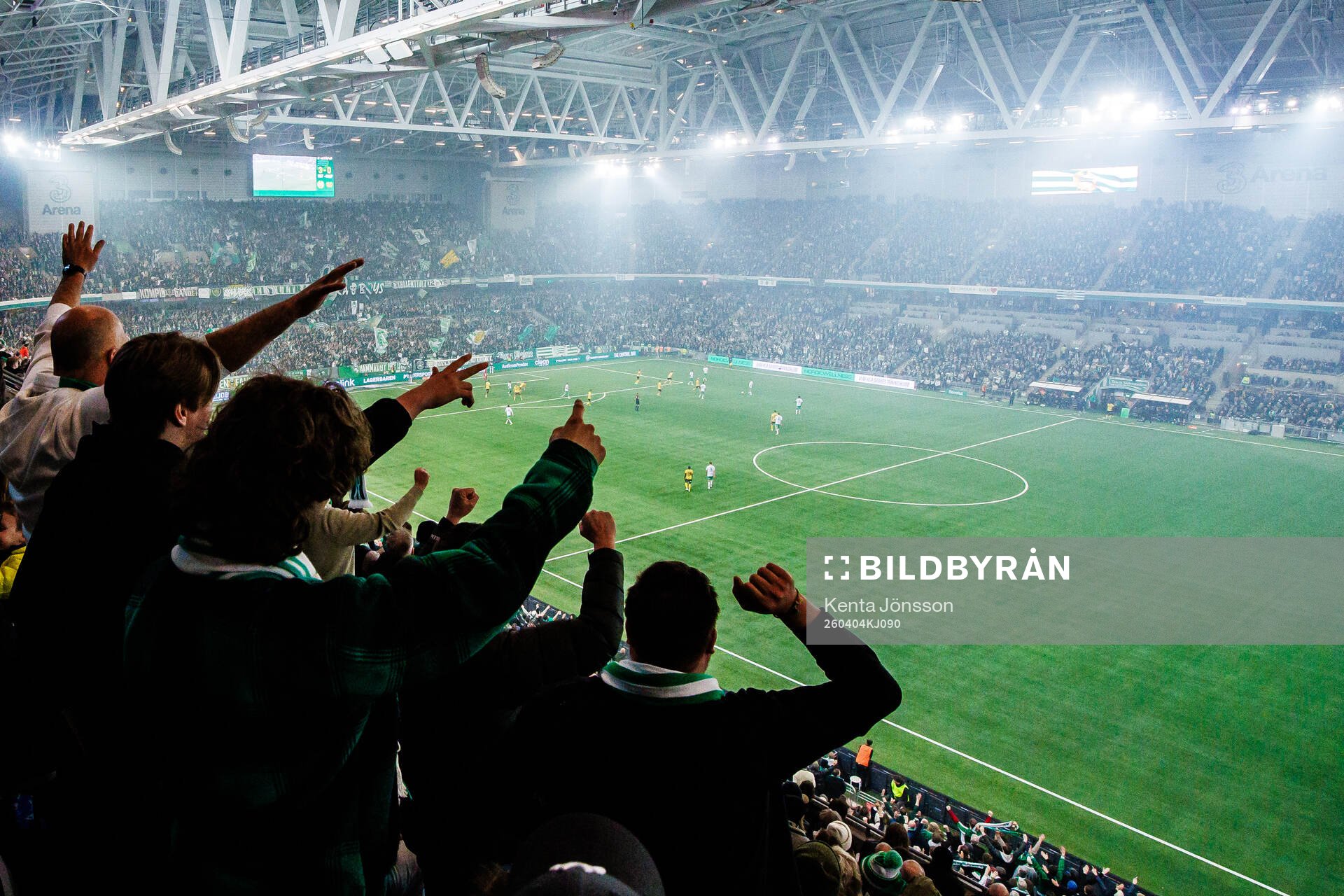 3Arena med Hammarbys supportrar