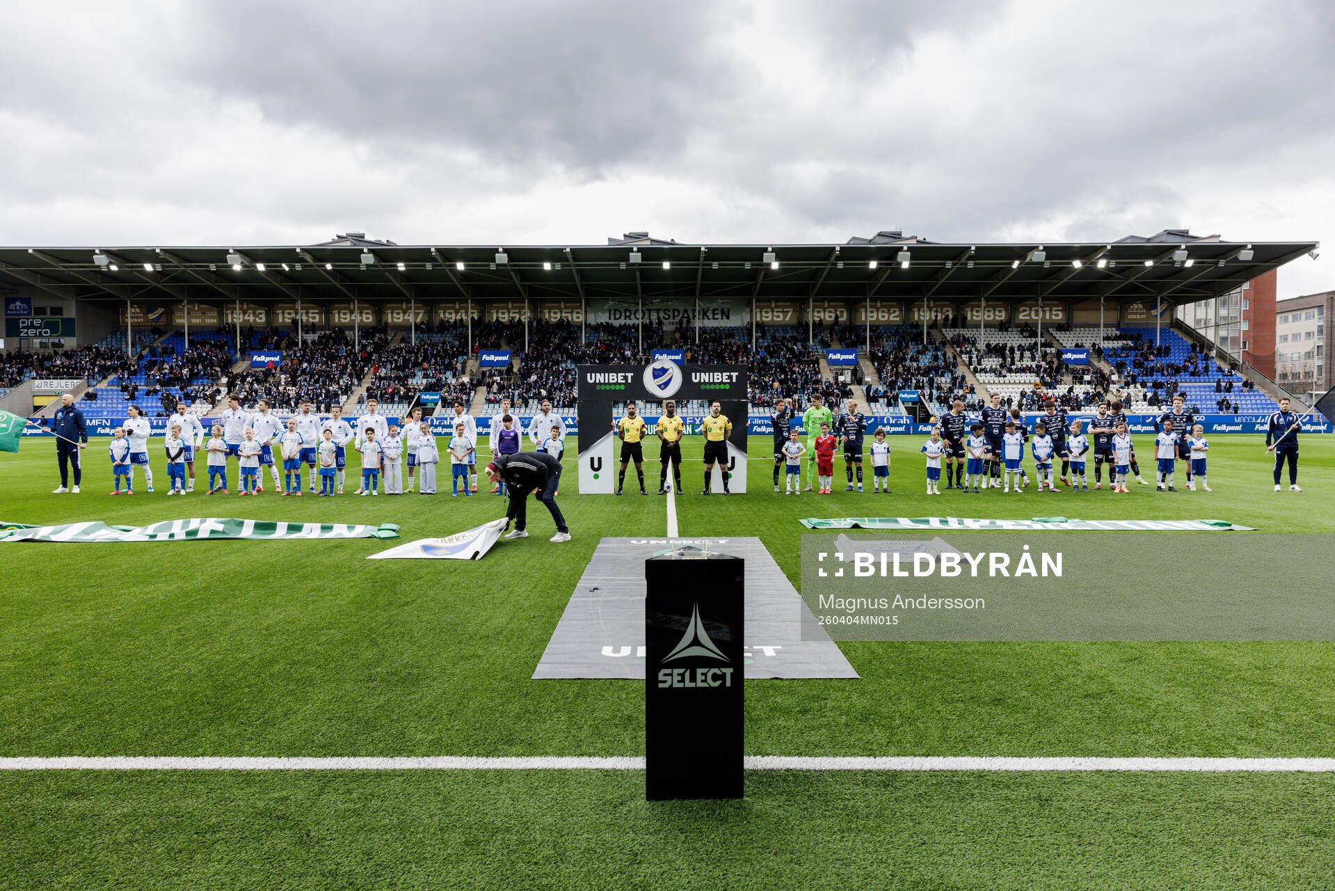 IFK Norrköpings och Värnamos spelare