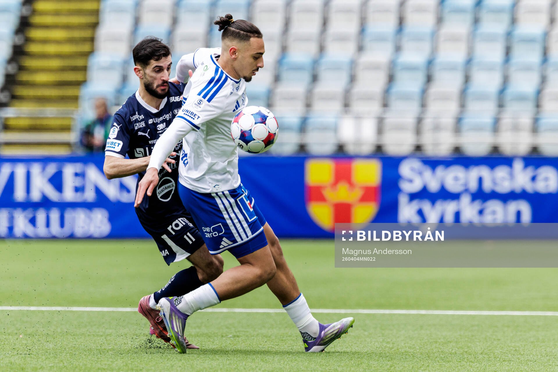 Värnamos Noah Shamoun och IFK Norrköpings Moutaz Neffati