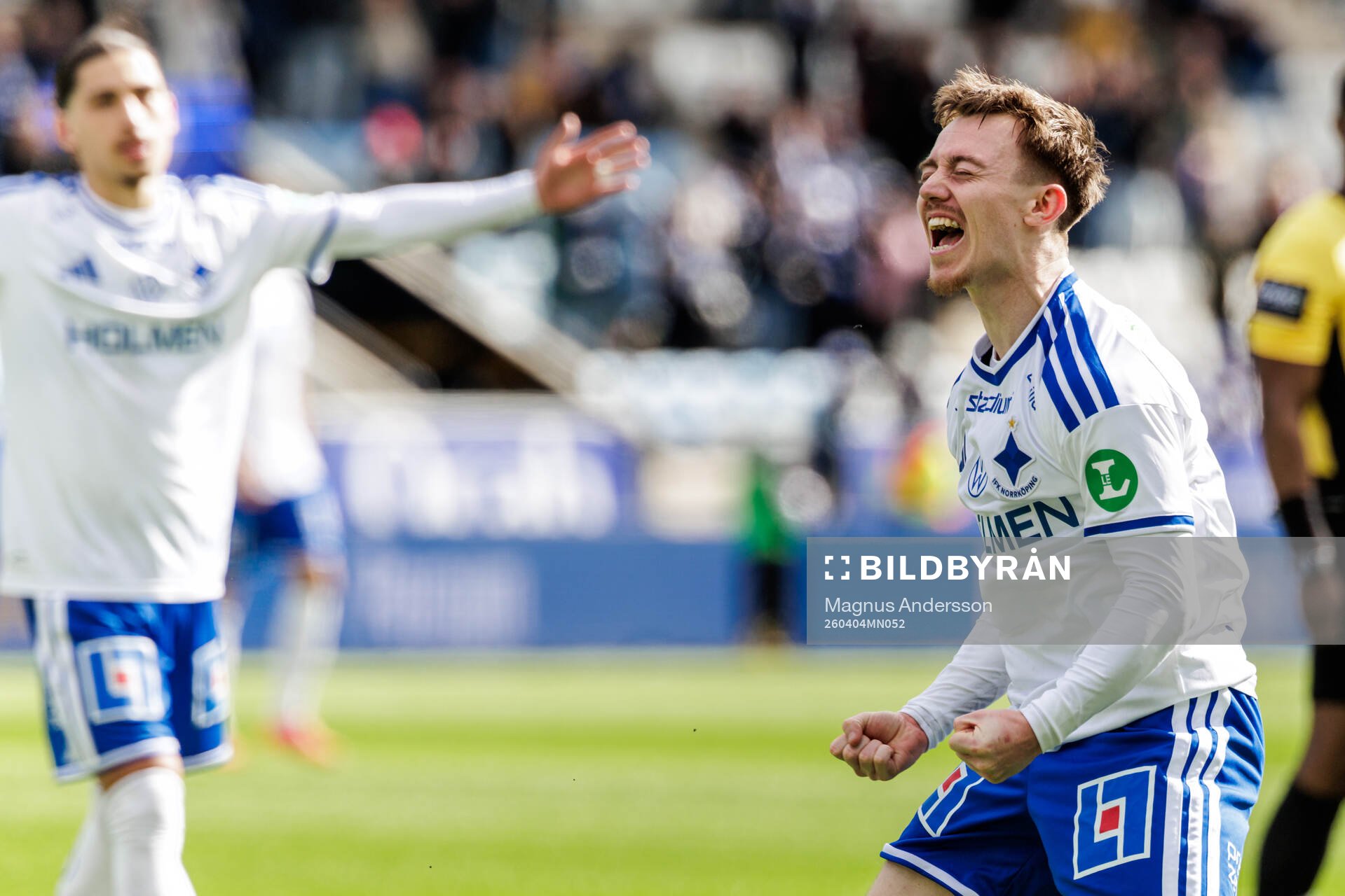 IFK Norrköpings Ryan Nelson jublar