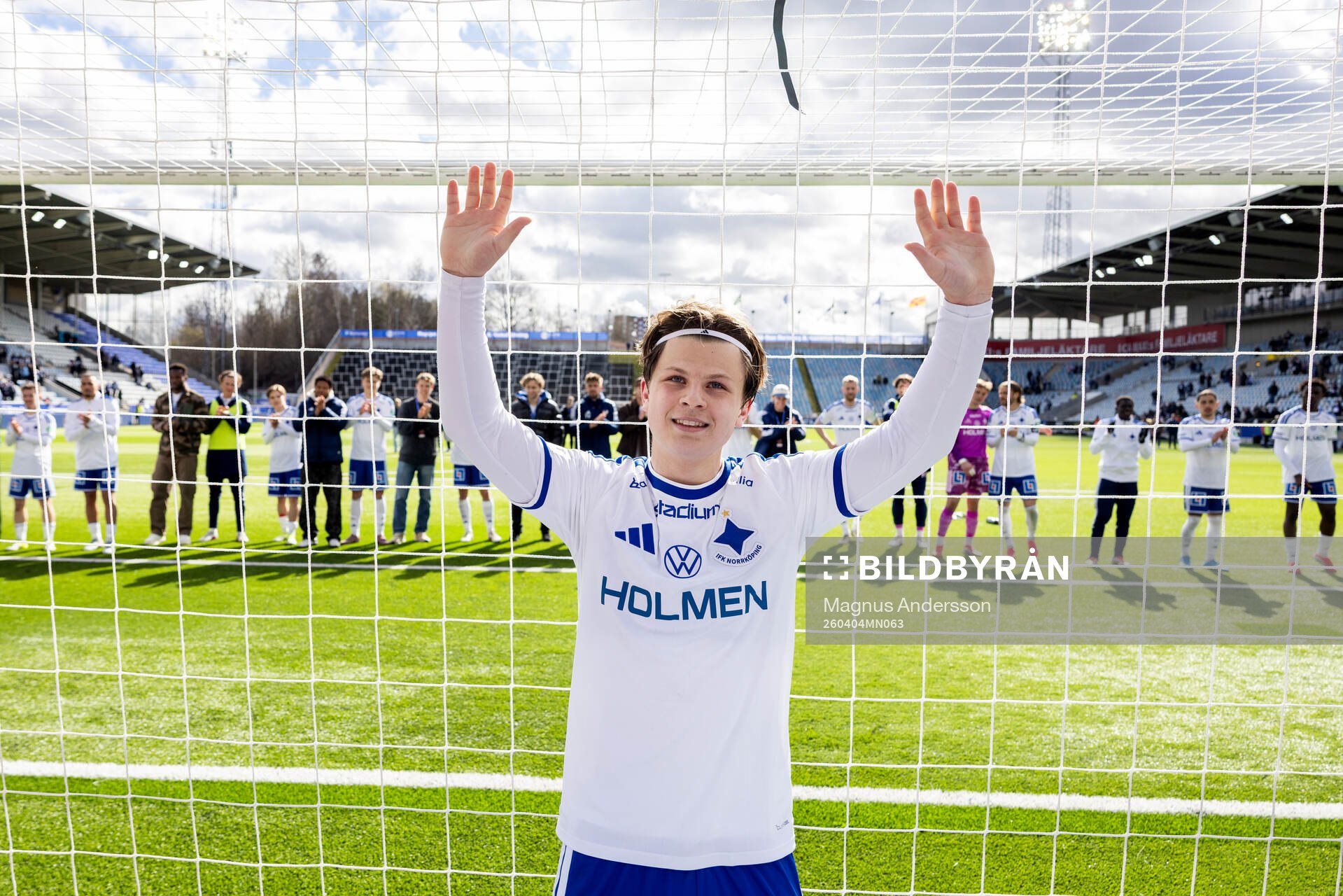 IFK Norrköpings Axel Brönner jublar