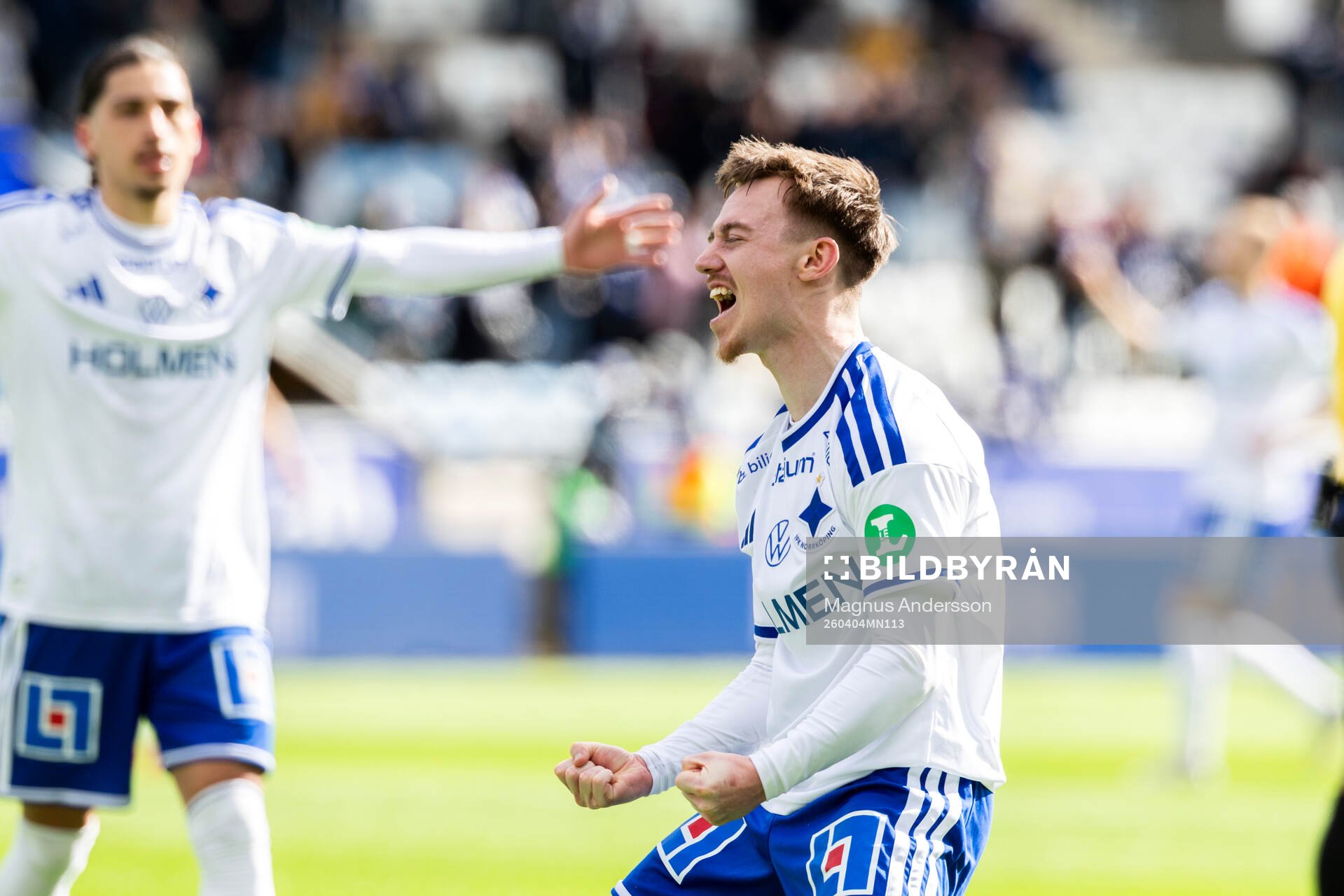 IFK Norrköpings Ryan Nelson jublar