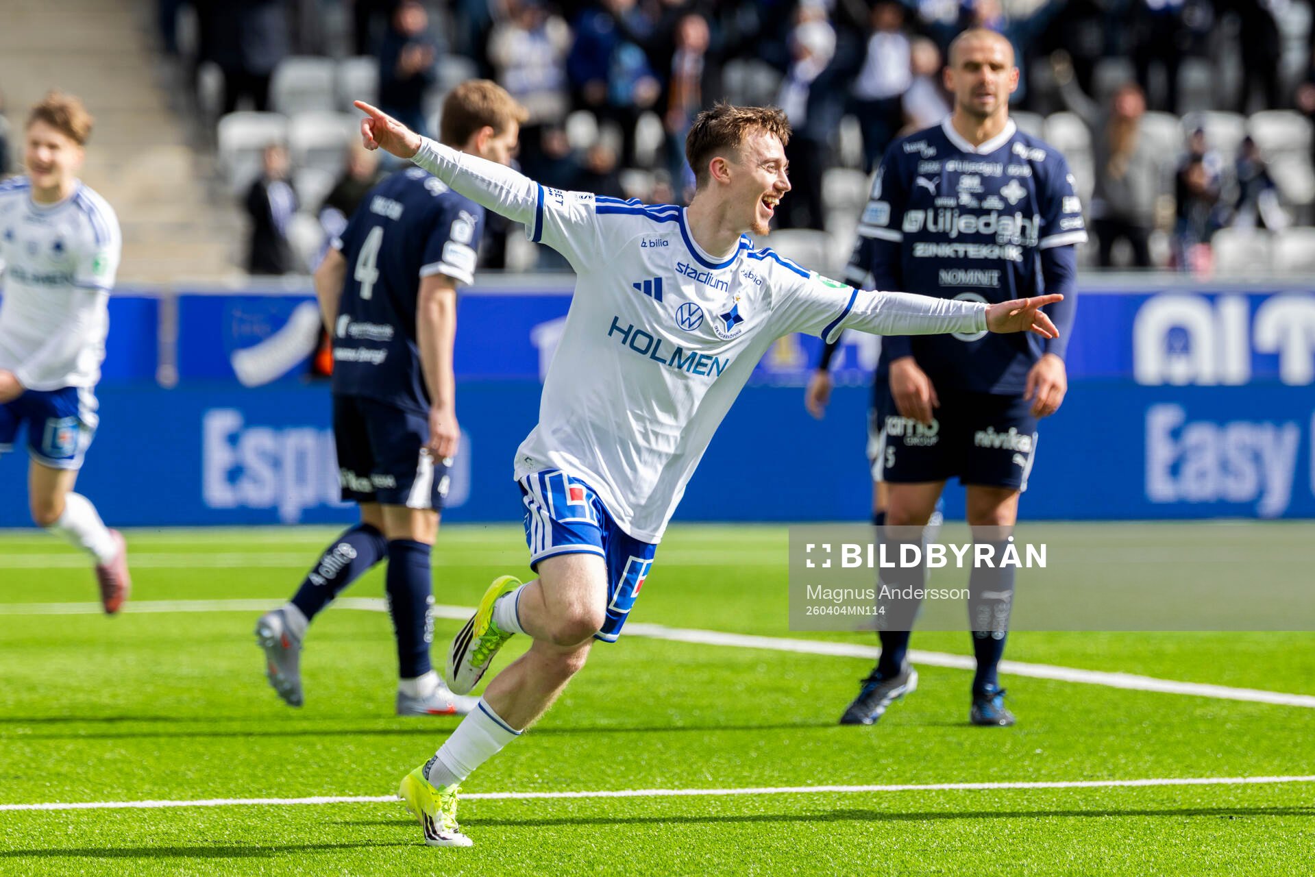 IFK Norrköpings Ryan Nelson jublar