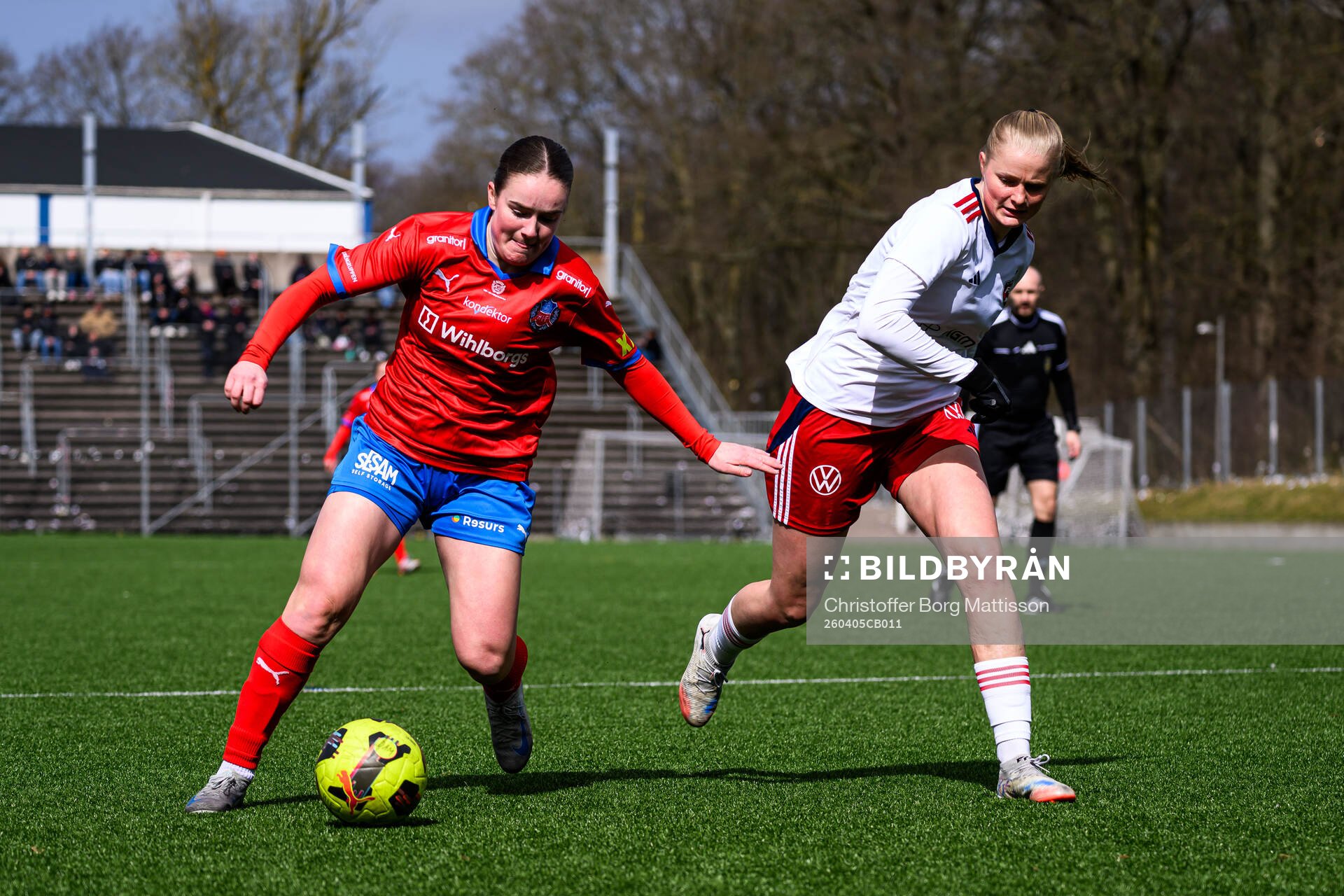 Helsingborgs Mathilde Vangsgaard och FC Rosengårds Hanna
