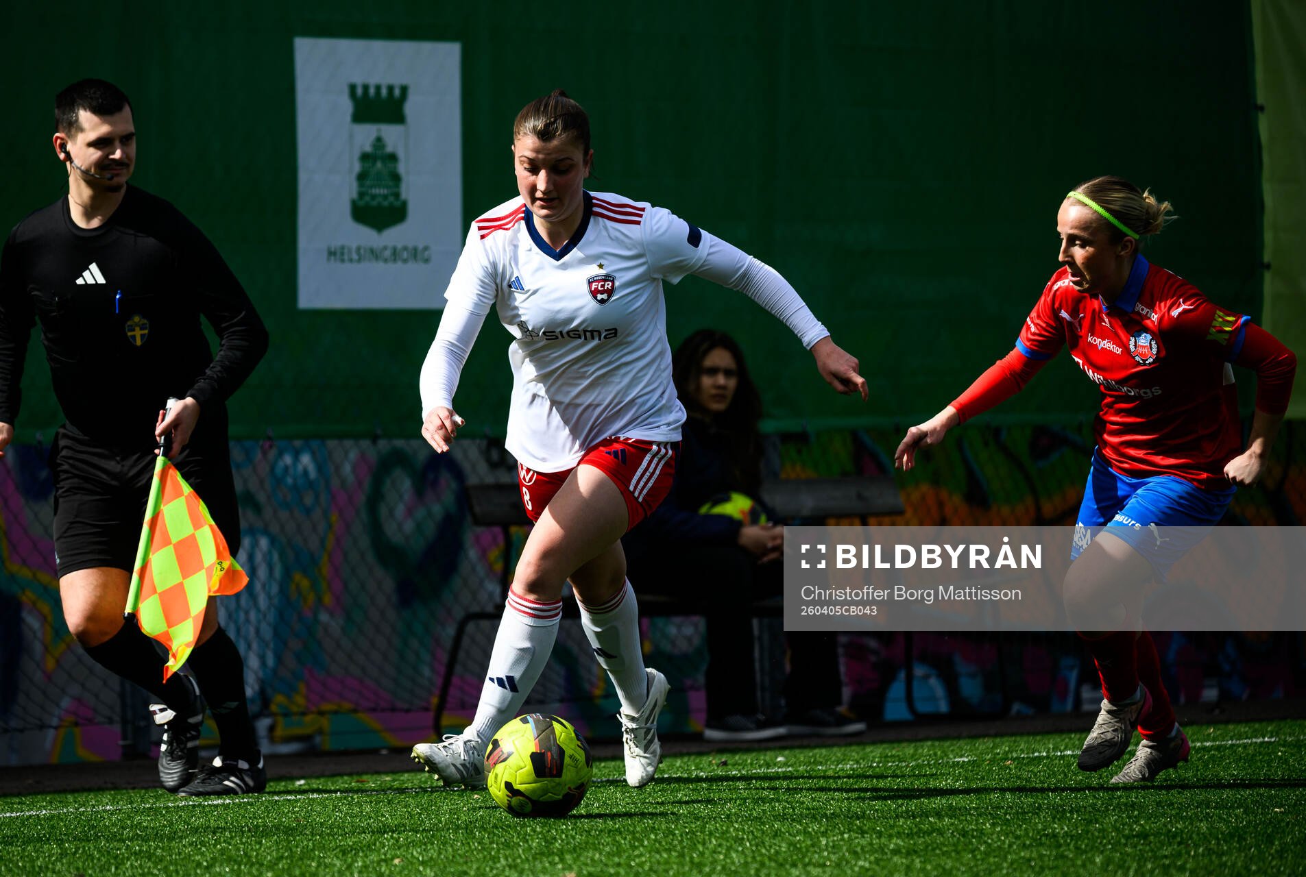 FC Rosengårds Anna Larsson och Helsingborgs Ebba Berg