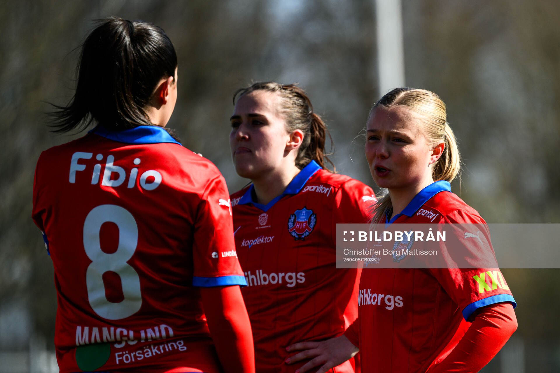 Helsingborgs Ebba Manglind, Inez Gertsen och Astrid Persson