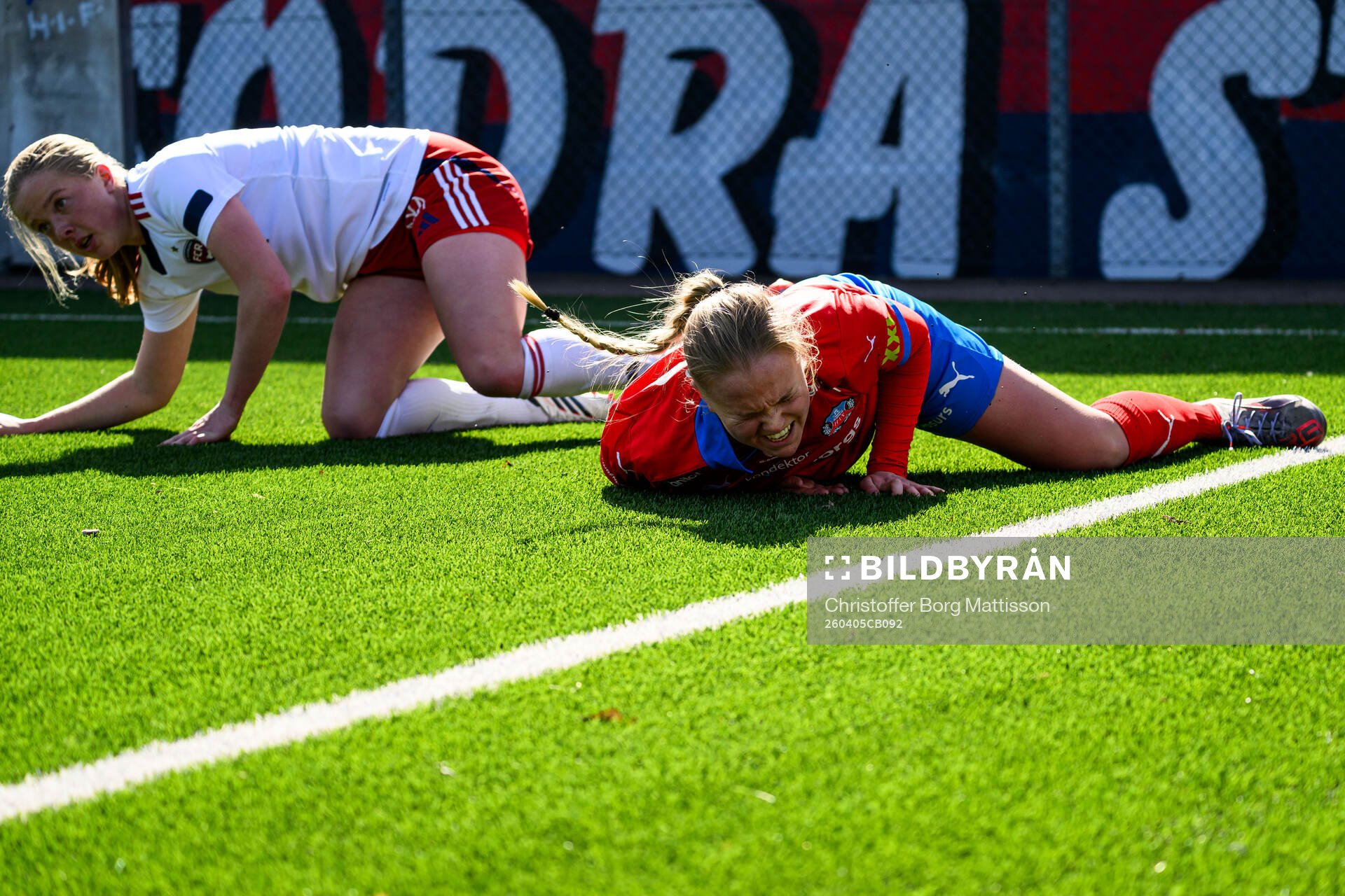 FC Rosengårds Stella Malmros och Helsingborgs Agnes Eklöf