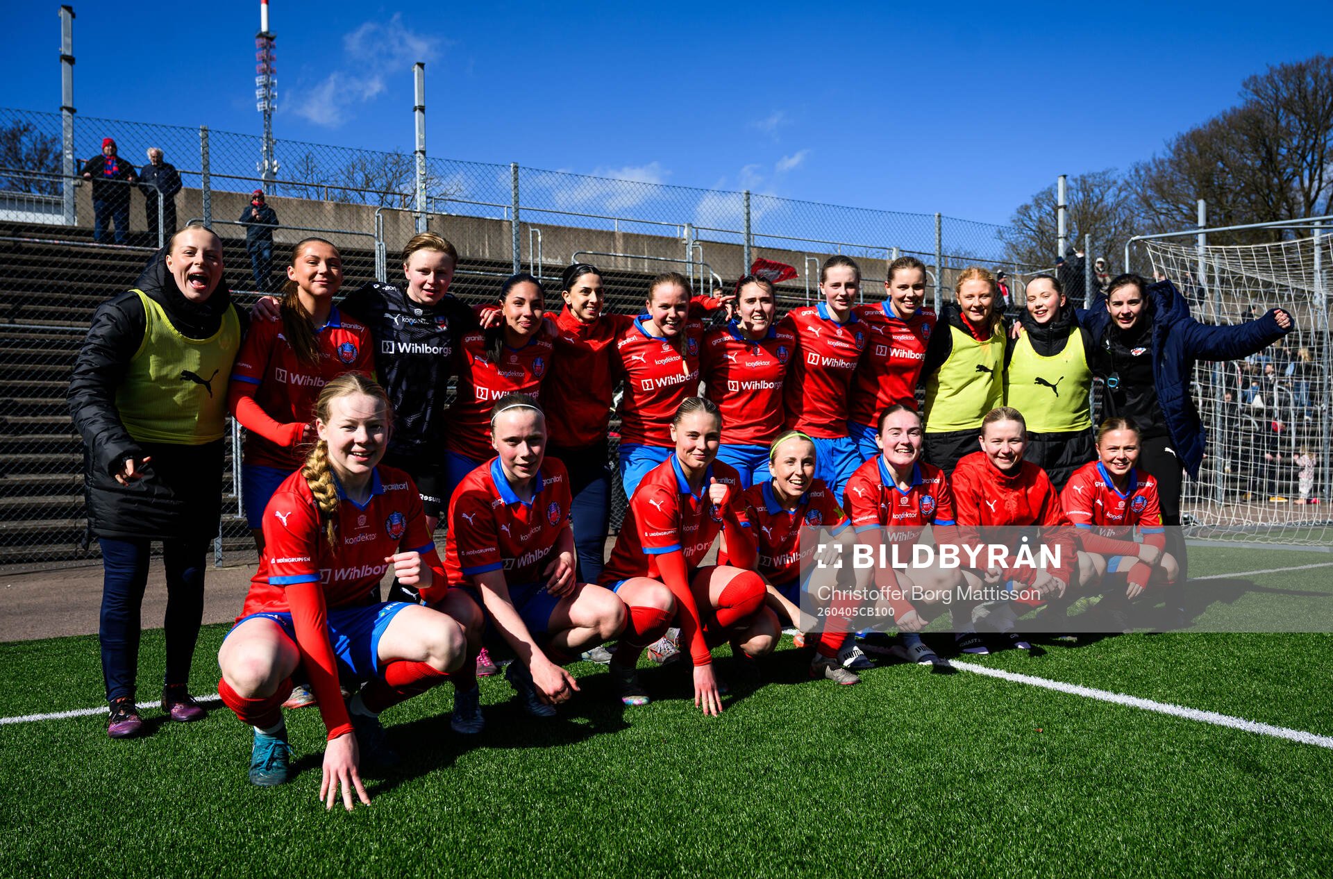 Helsingborgs spelare jublar
