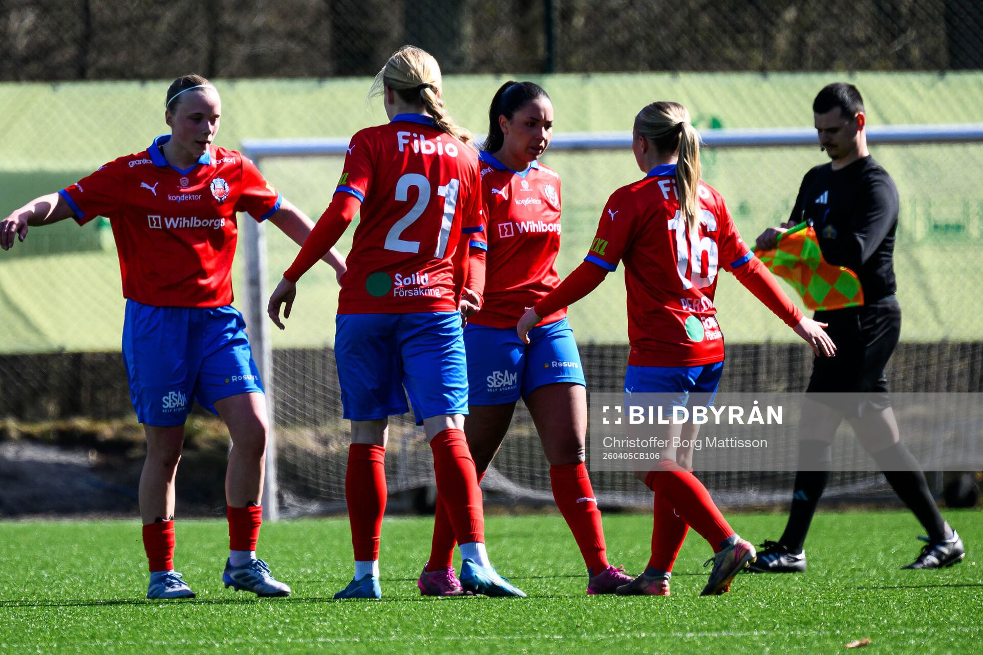 Helsingborgs spelare jublar