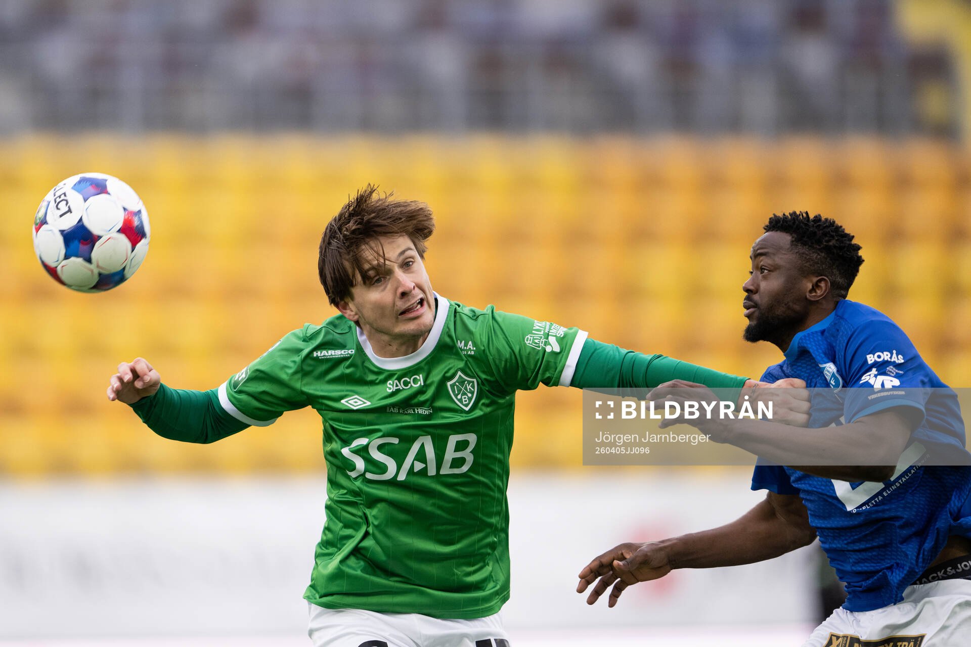 Brages Tobias Stagaard och Norrbys Azeez Temitope Yusuf