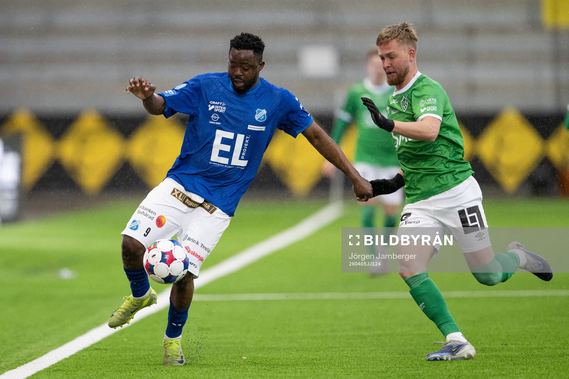 Norrbys Azeez Temitope Yusuf och Brages Malte Persson