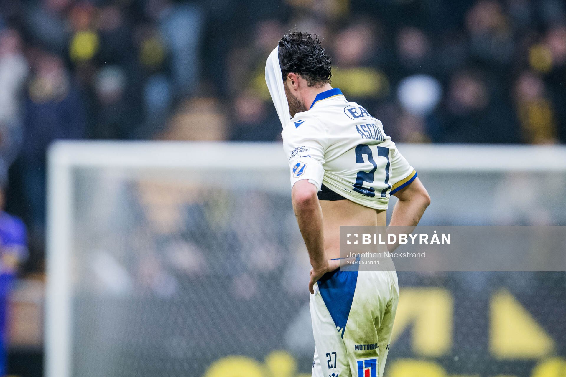 under fotbollsmatchen i Allsvenskan mellan AIK och Halmstad