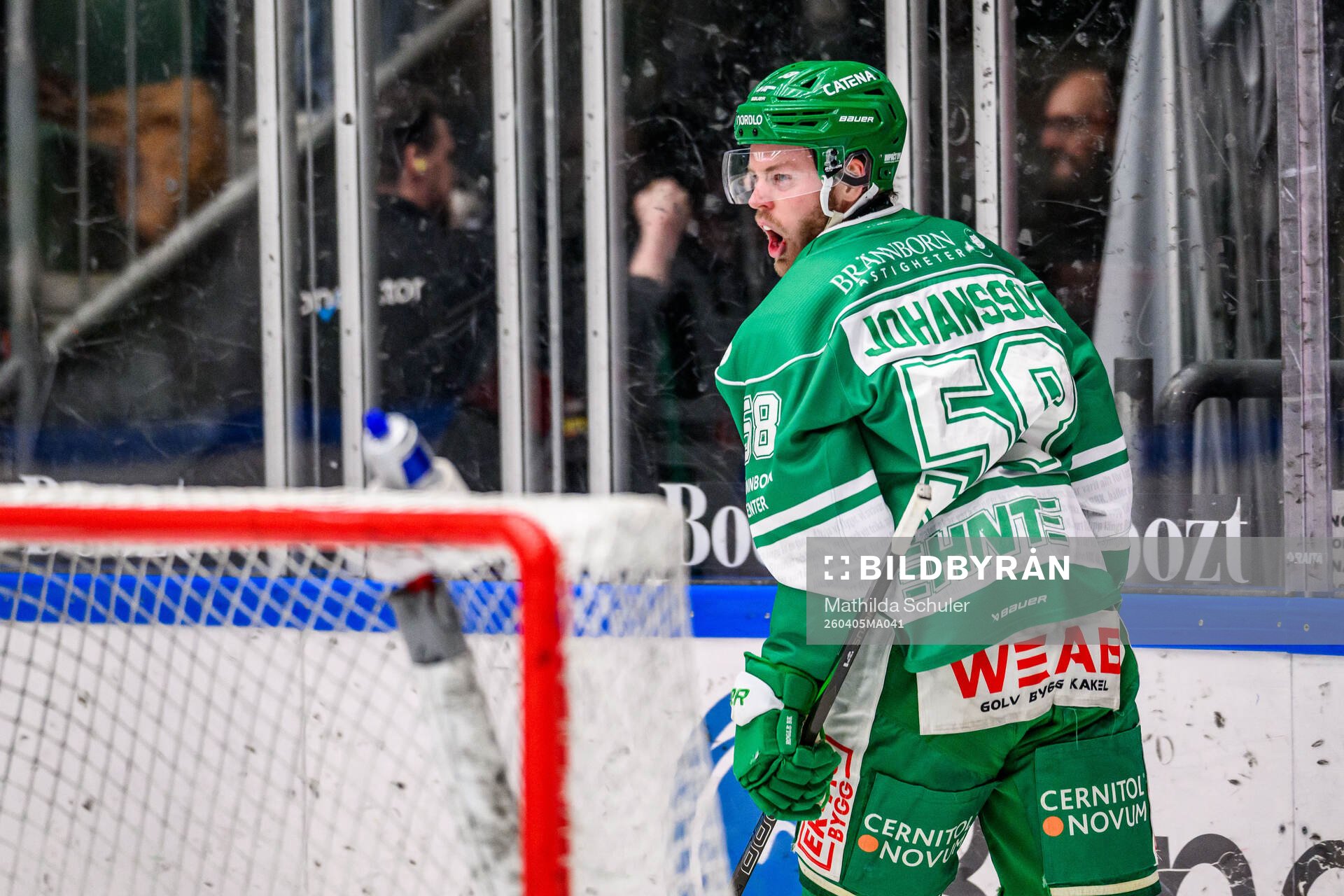 Rögles Filip Johansson jublar