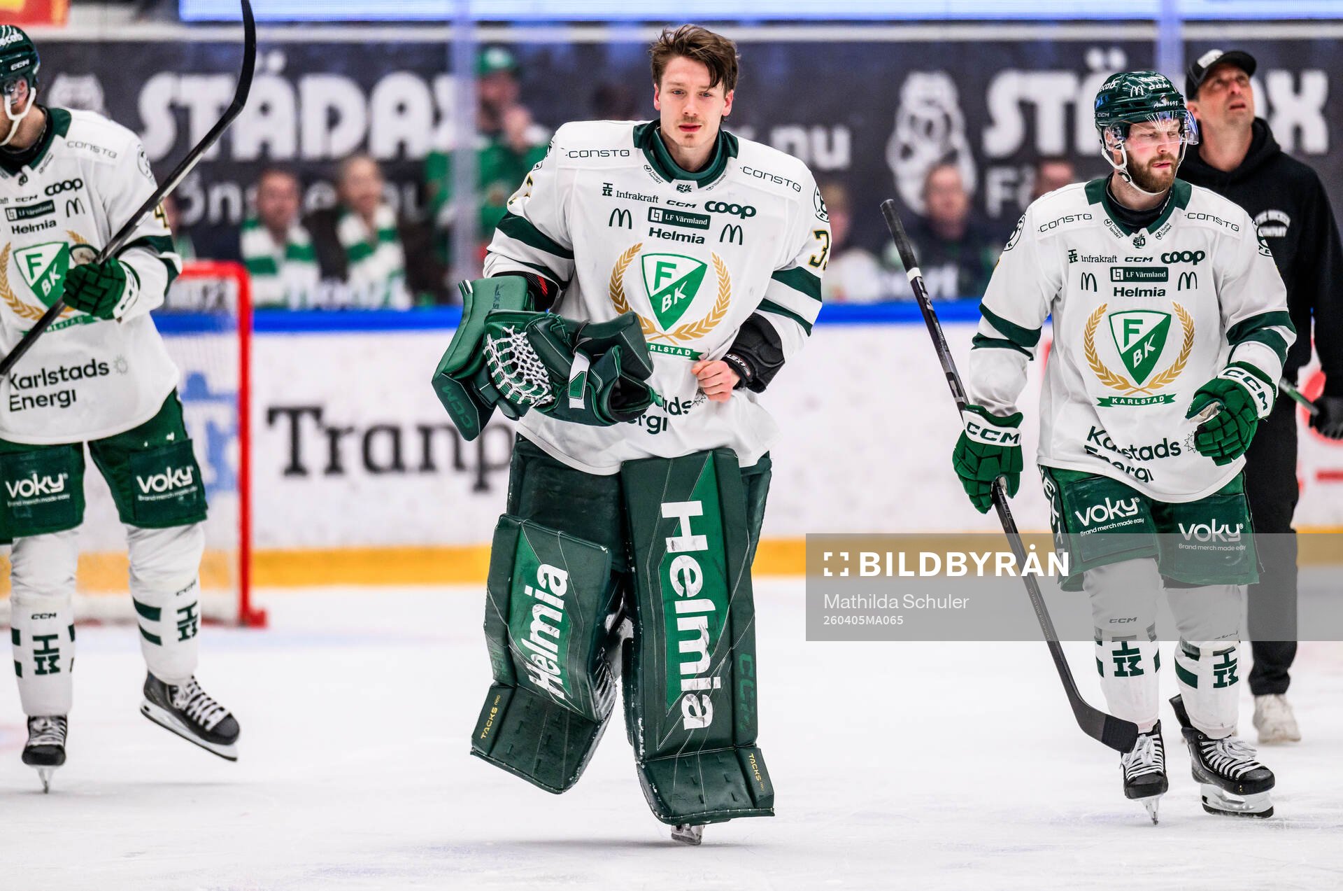 Färjestads målvakt Emil Larmi