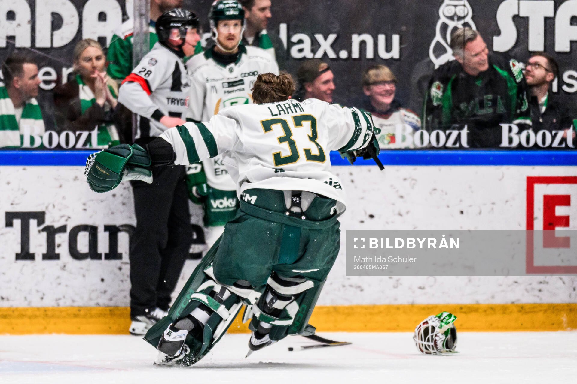 Färjestads målvakt Emil Larmi