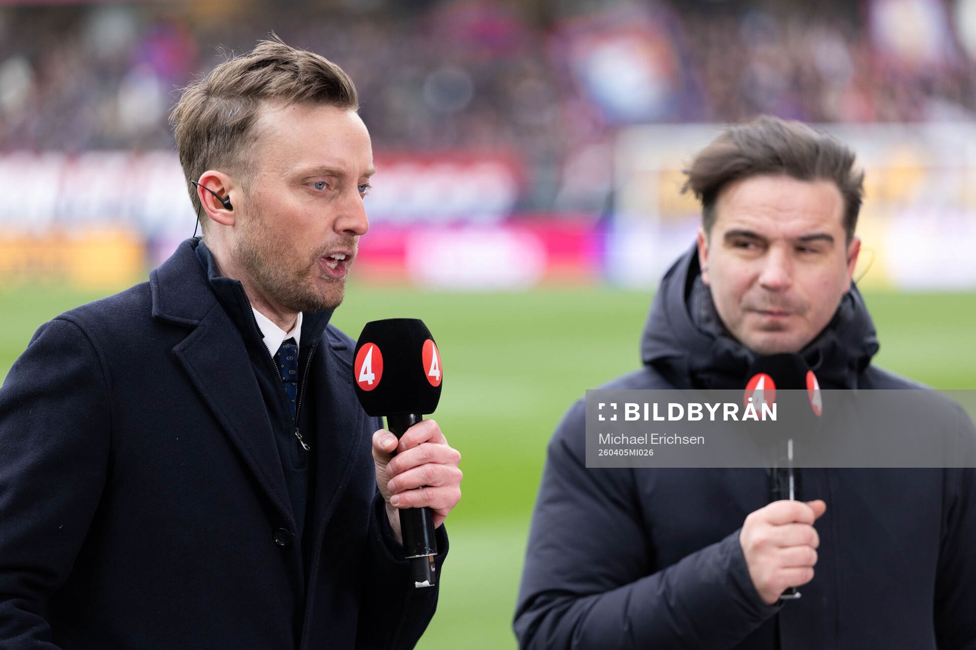 s programledare Axel Pileby och expert Nordin Gerzic
