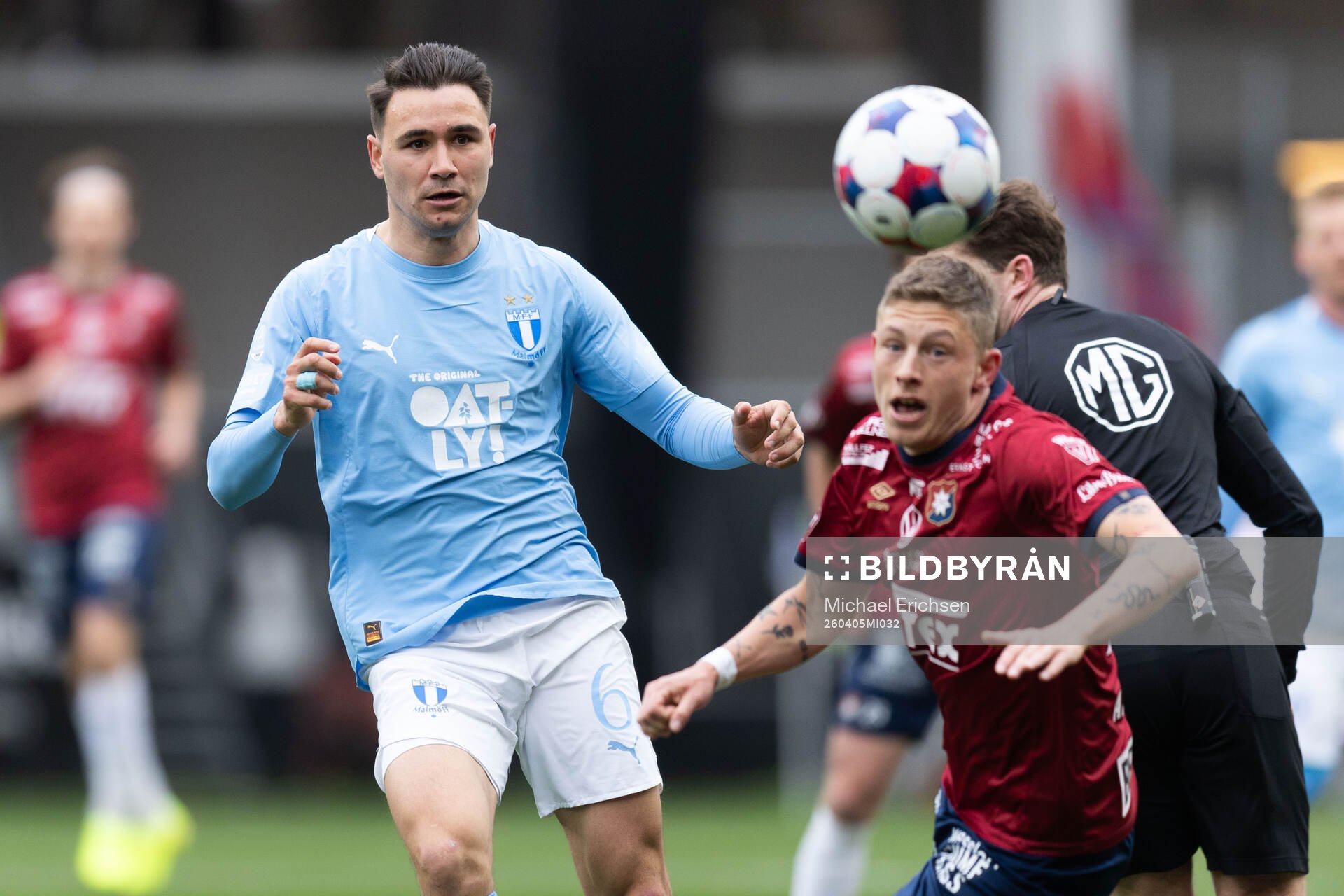 Malmö FFs Yanis Karabelyov och Örgrytes Anton Andreasson