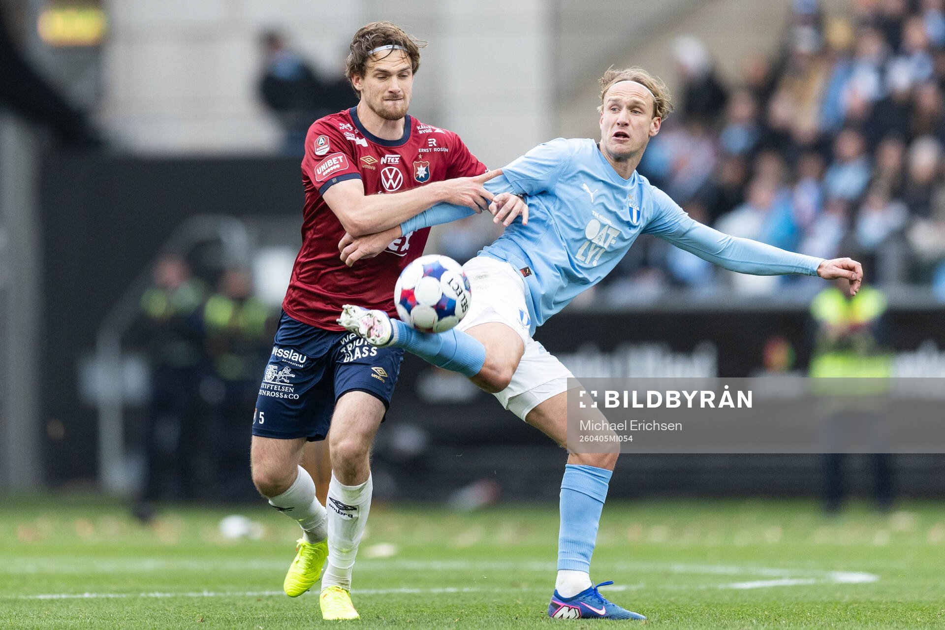 Örgrytes Christoffer Styffe och Malmö FFs Erik Botheim