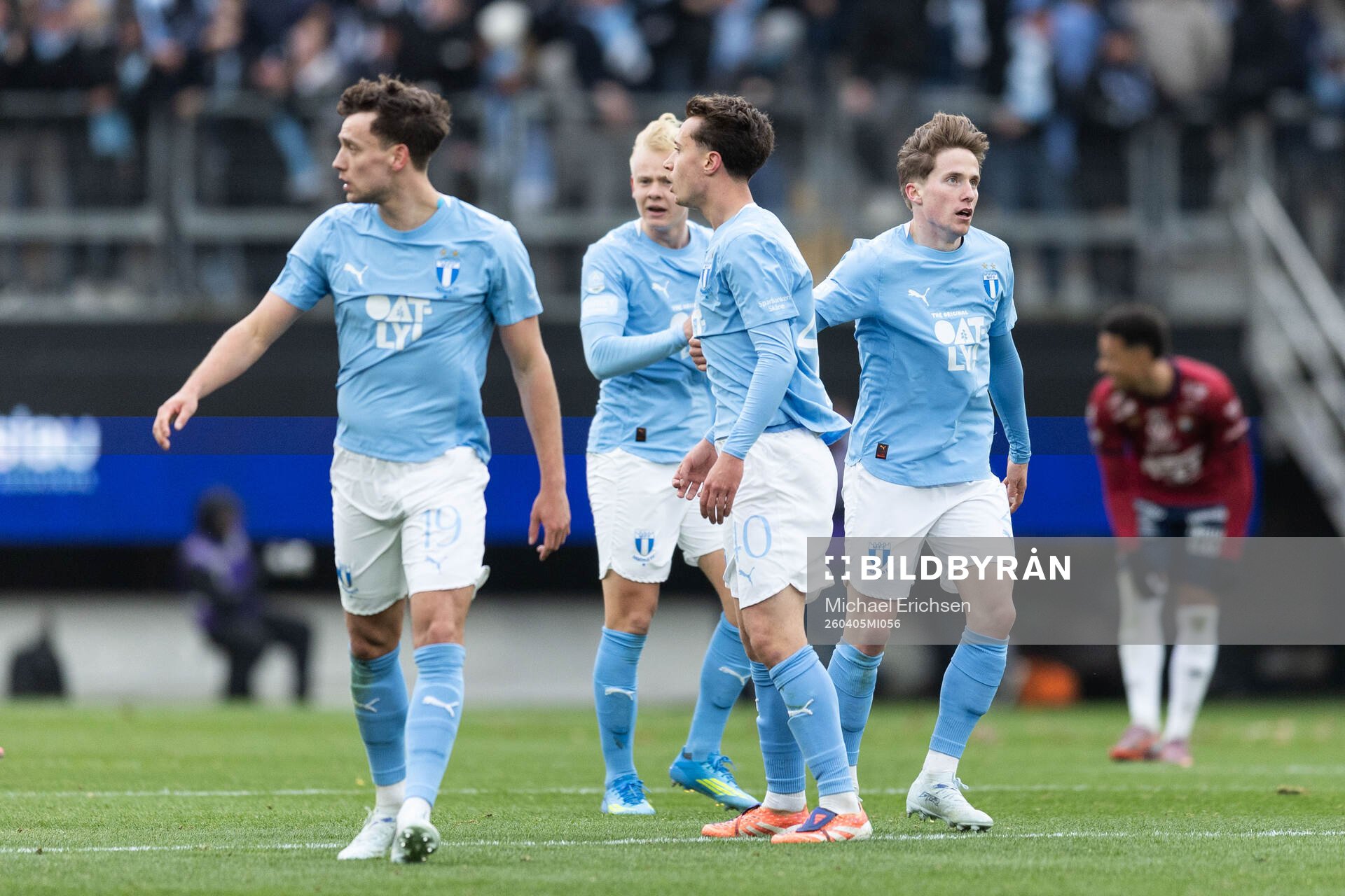 Malmö FFs Kenan Busuladzic, Otto Rosengren och Johan