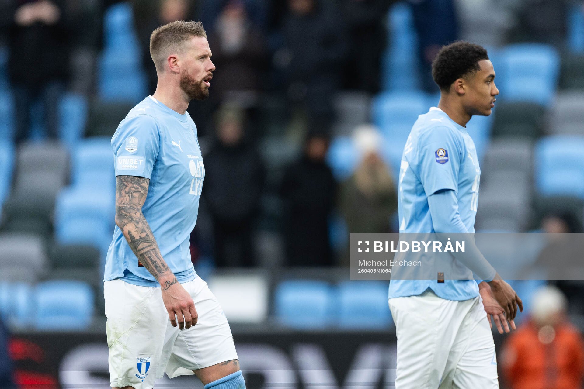 Malmö FFs Pontus Jansson och Theodor Lundbergh deppar
