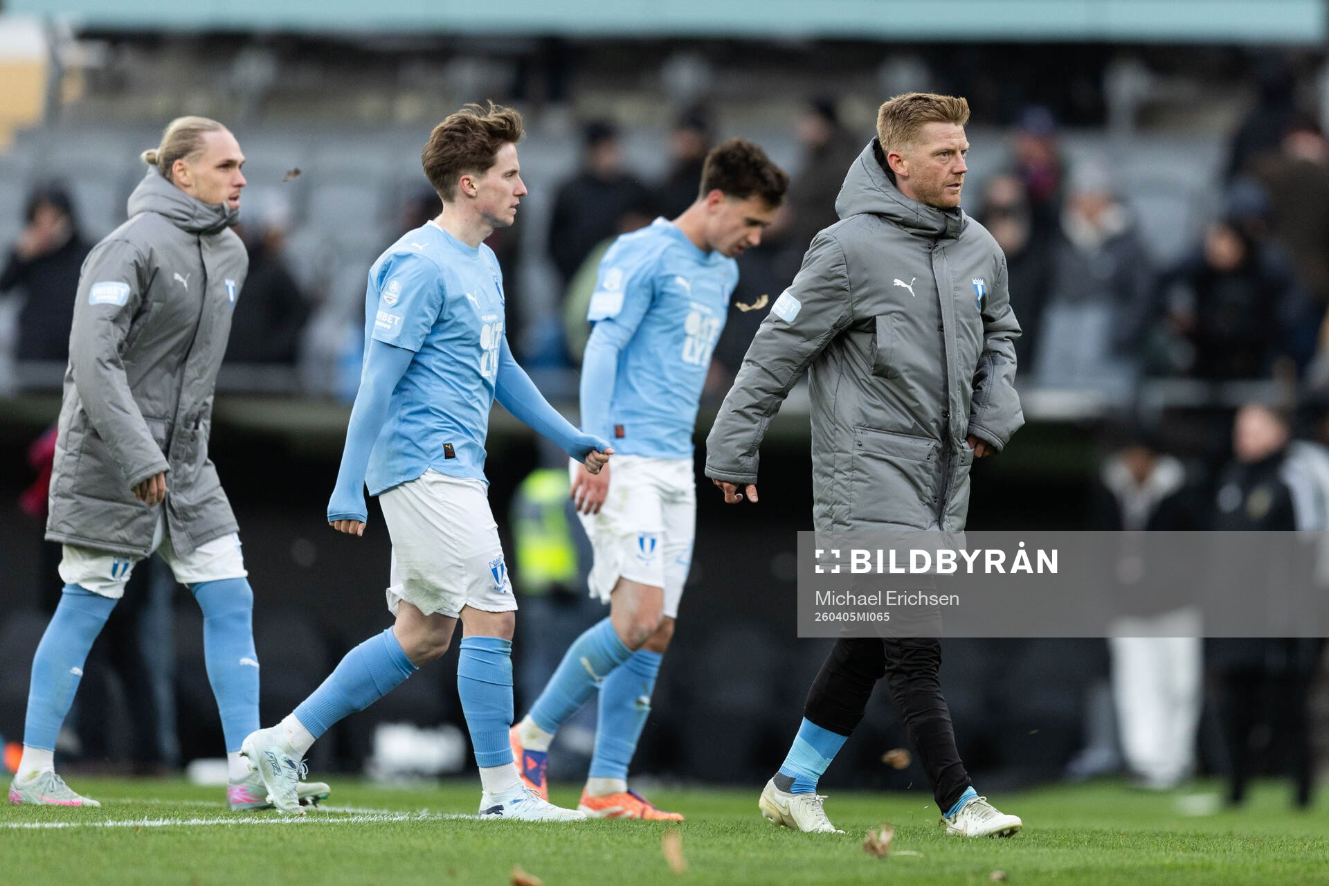 Malmö FFs Johan Karlsson och Anders Christiansen deppar