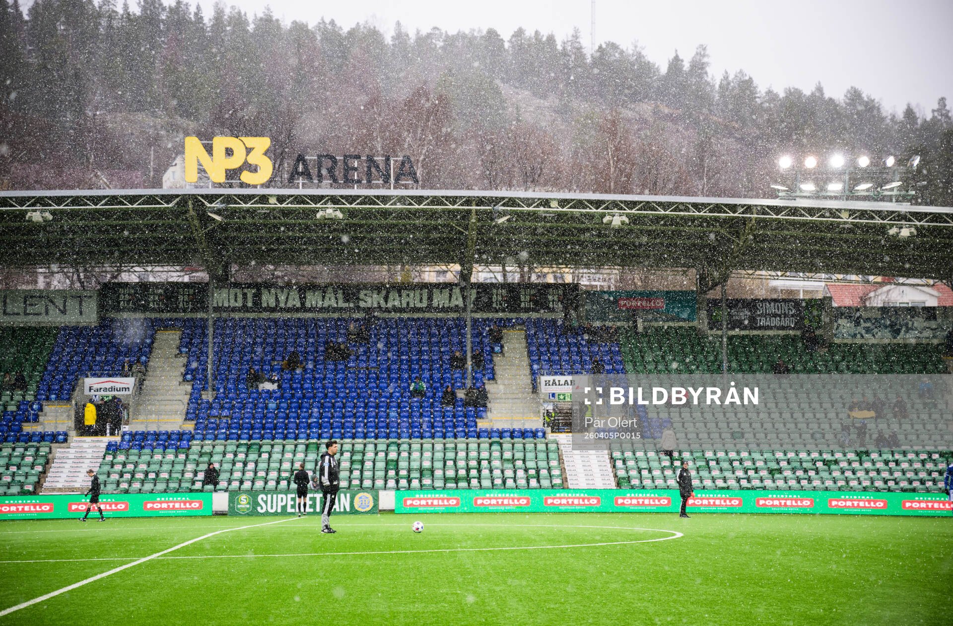 Det snöar