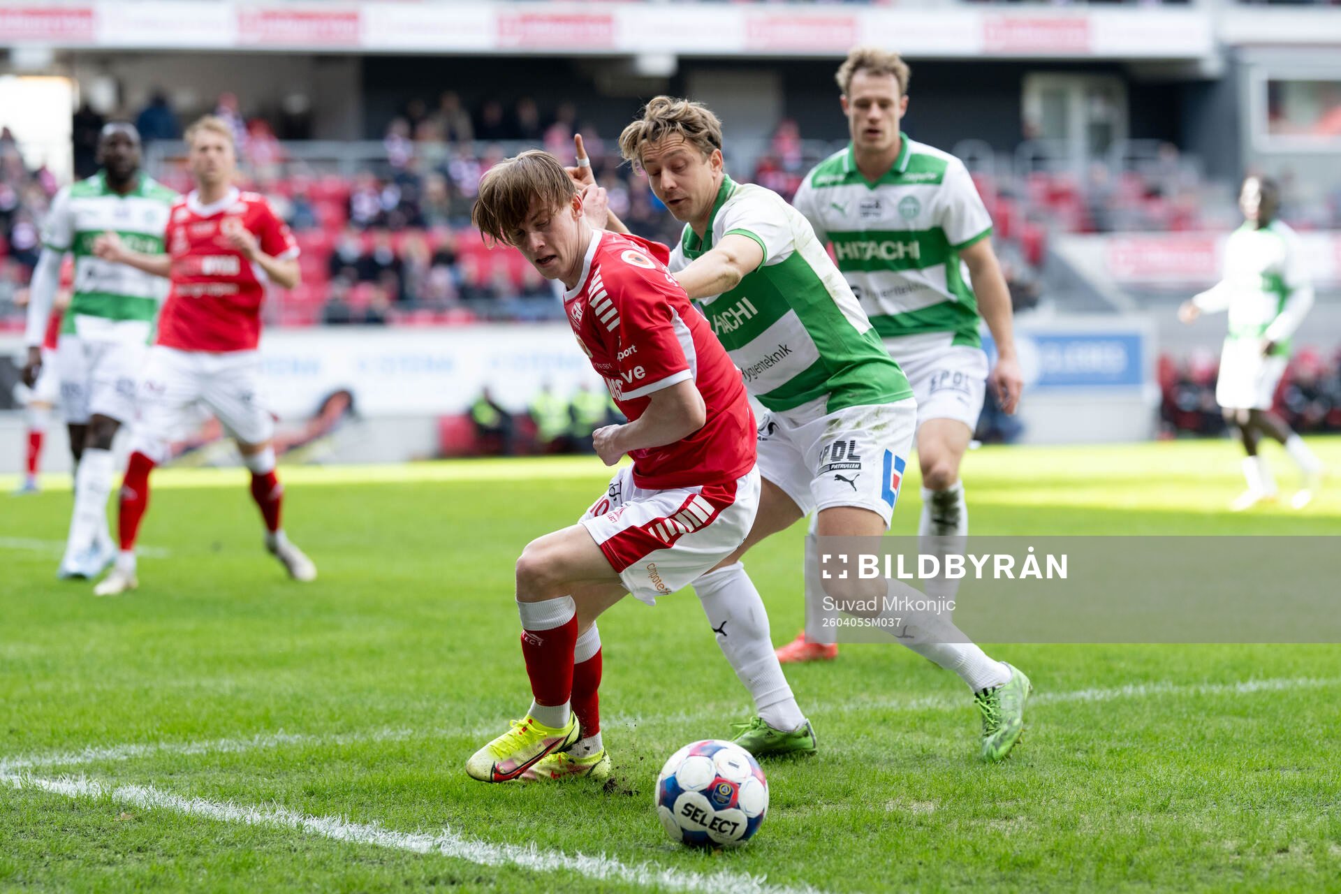 Kalmars Marius Söderbäck och Västerås Simon Gefvert
