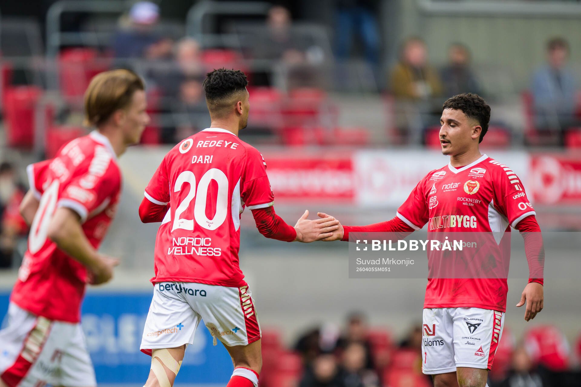 Kalmars Achraf Dari och Nassef Chourak deppar