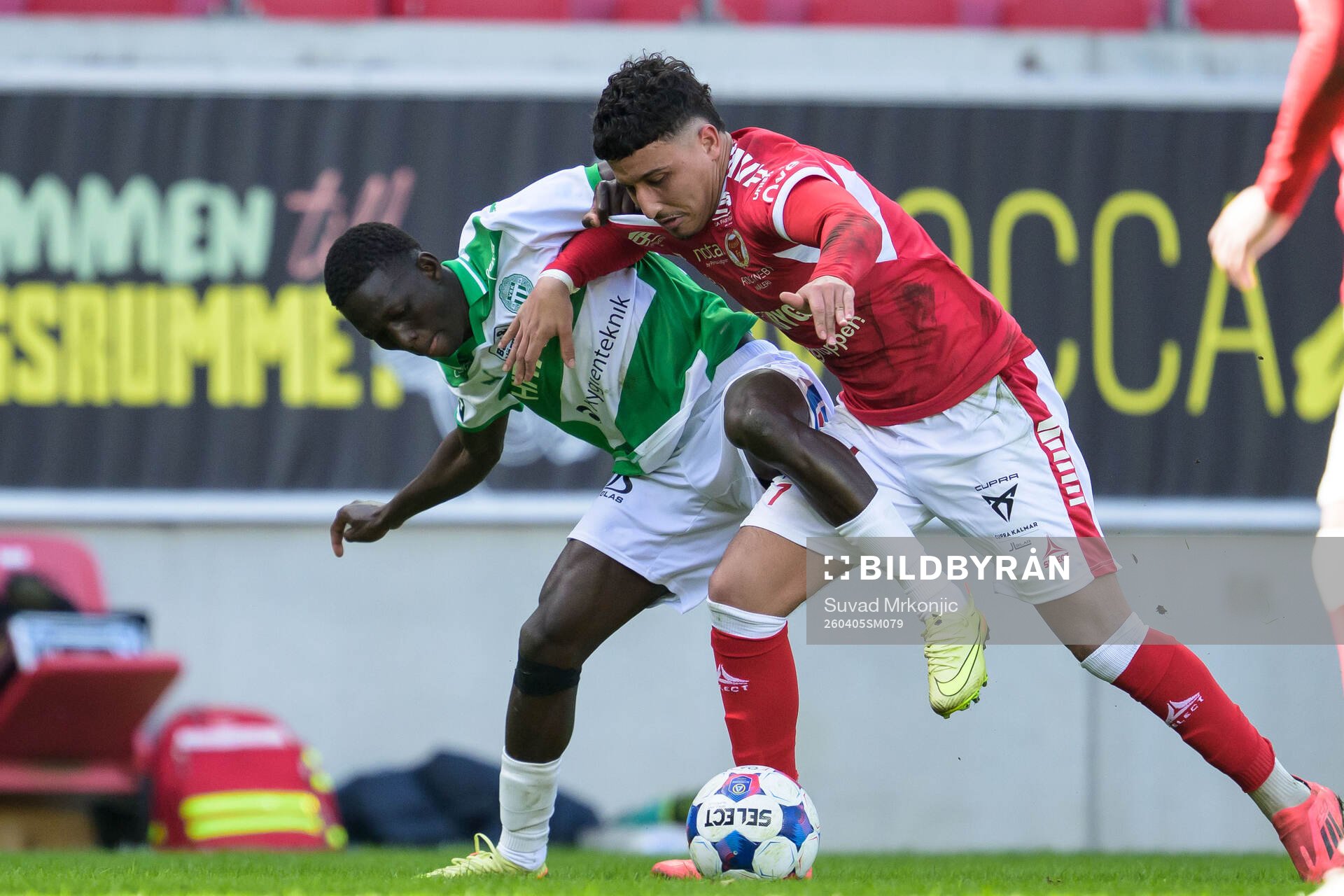 Västerås Mamadou Ousmane Diagne och Kalmars Nassef Chourak