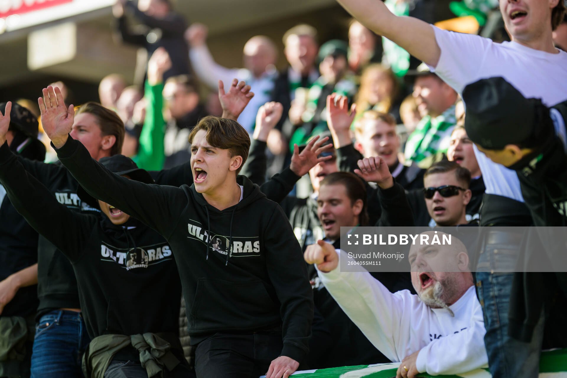 Västerås supportrar jublar