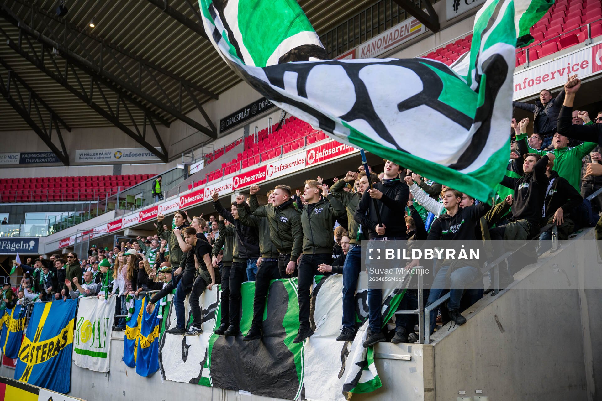 Västerås supportrar jublar