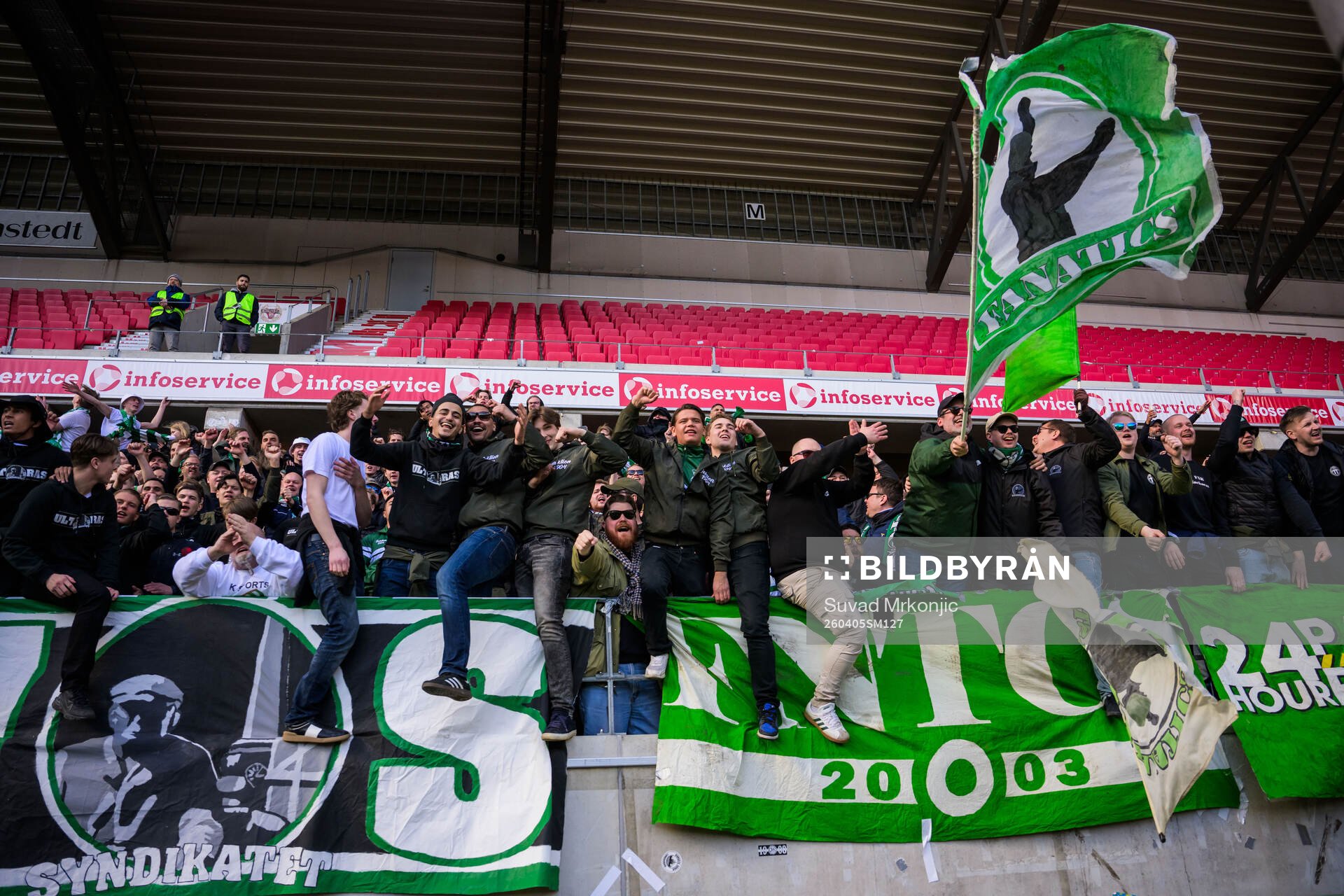 Västerås supportrar jublar