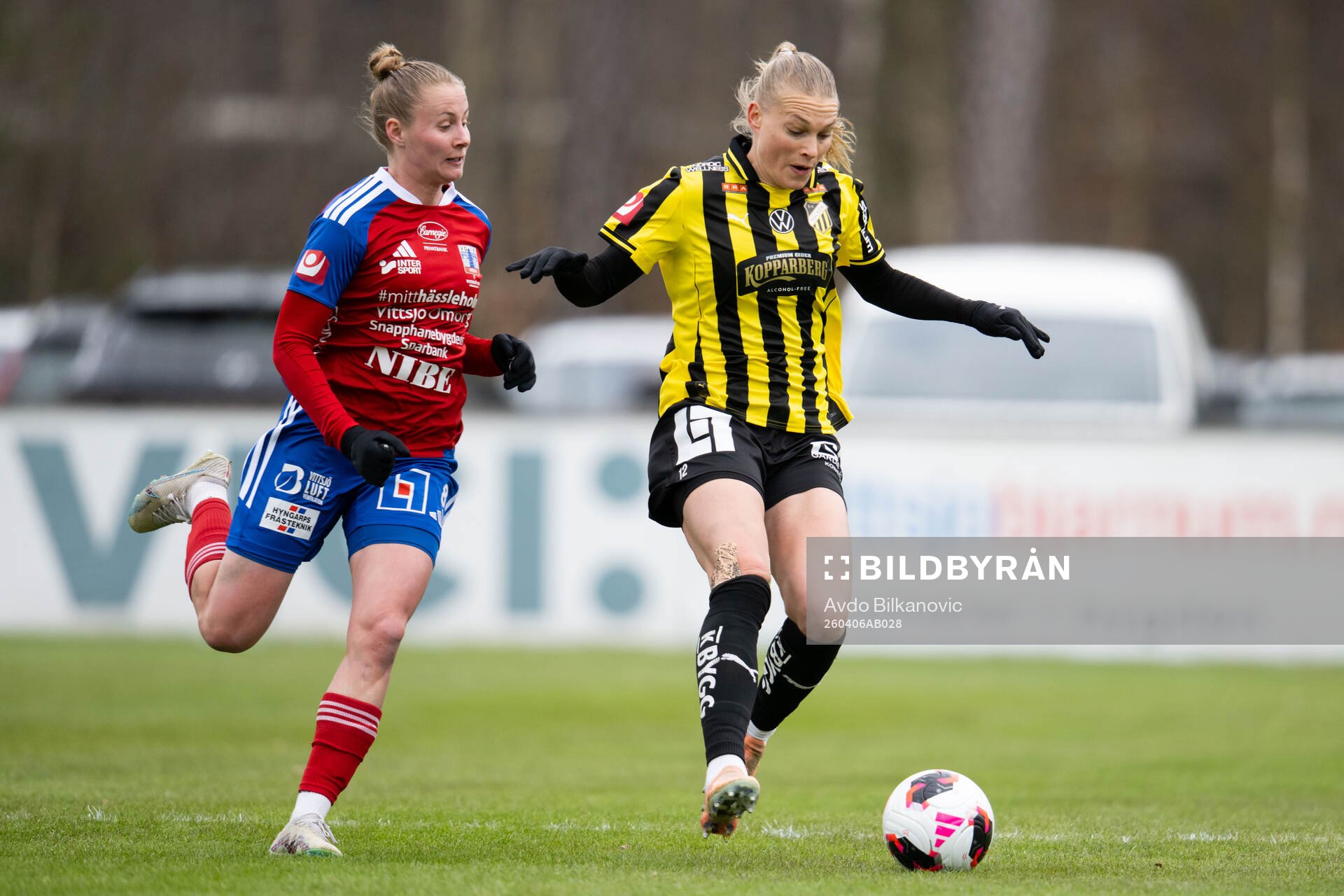 Vittsjös Sofie Rewucha och Häckens Stine Sandbech