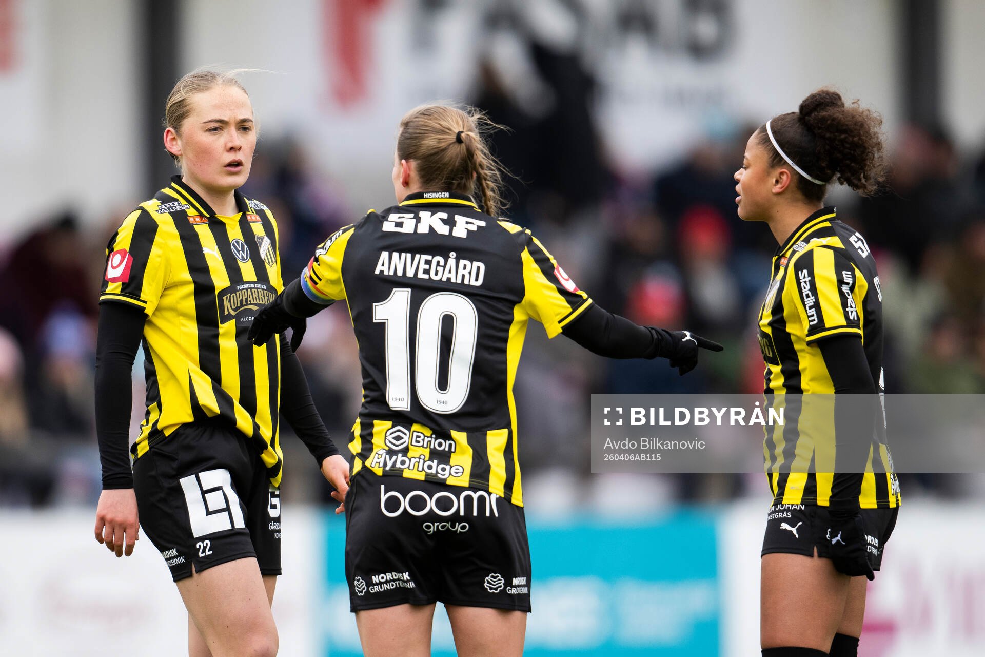 Häckens Paulina Nyström, Anna Anvegård och Felicia