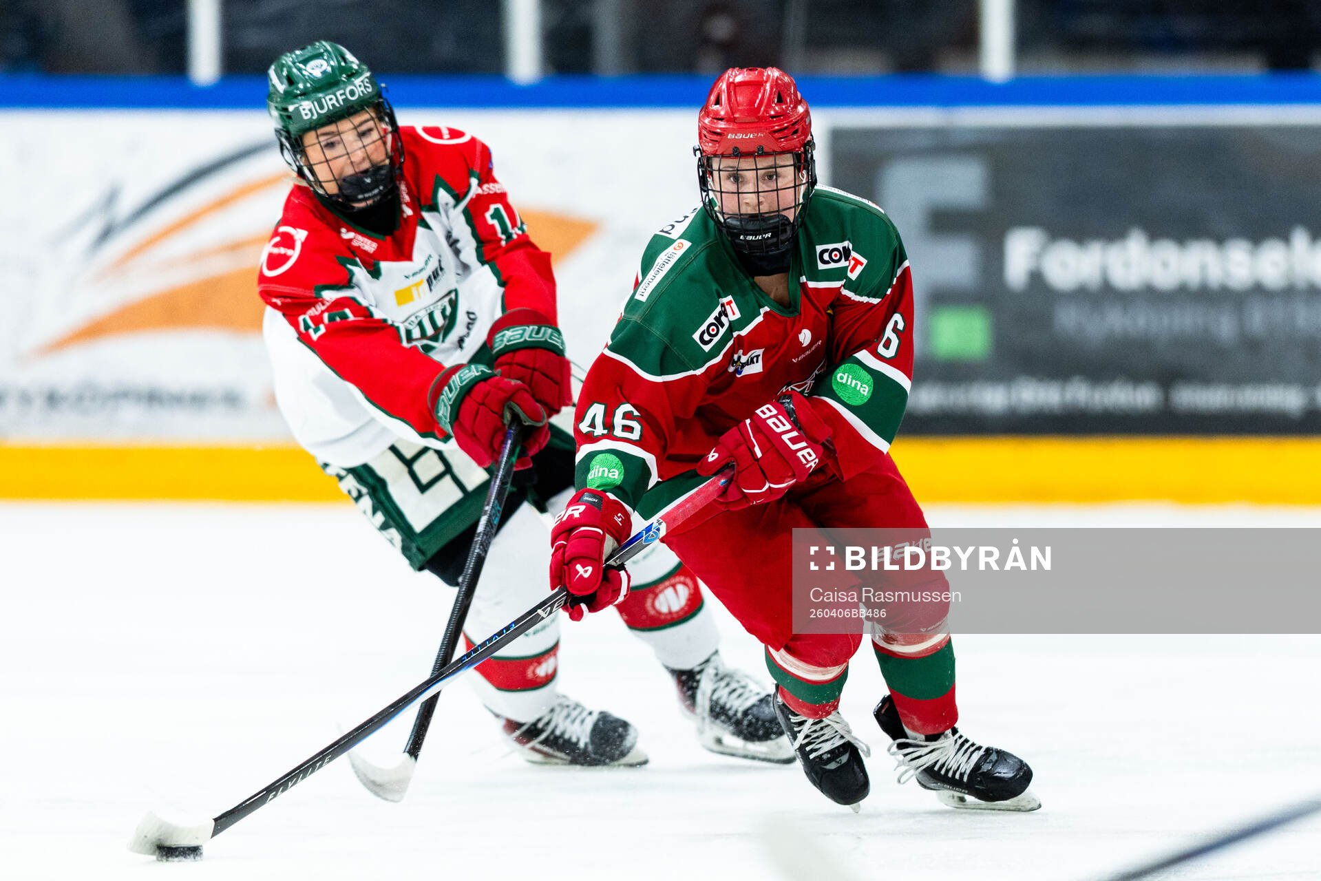 Frölundas Julia Ullsten och Modos Elsa Pallin